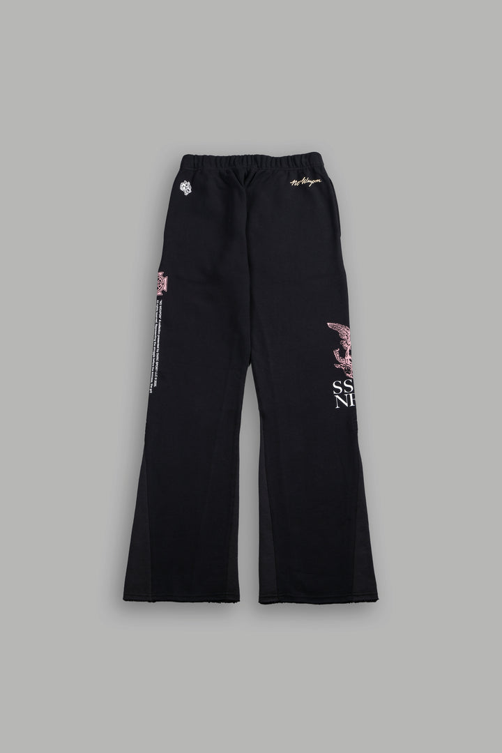 Everlasting She Flare Sweat Pants in Black