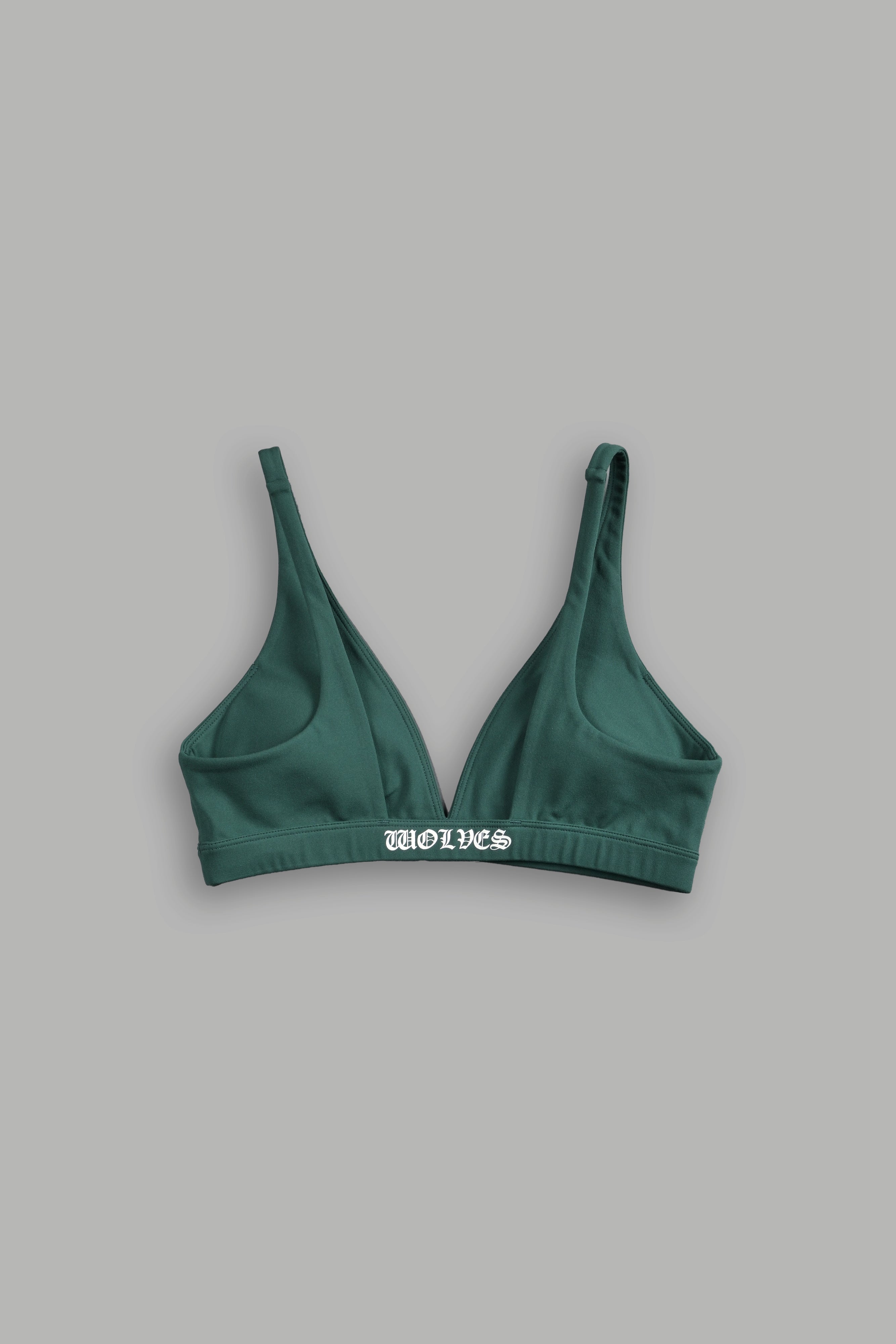 Chopper V Sports Bra in Hunter Green