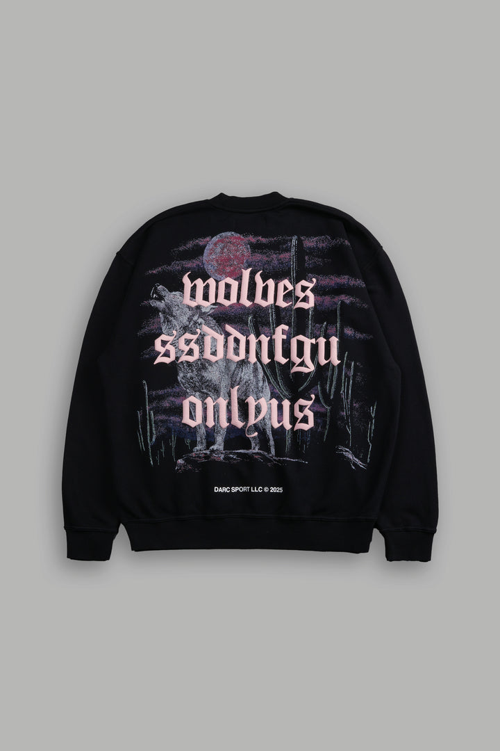 Desert Howl London Crewneck in Black