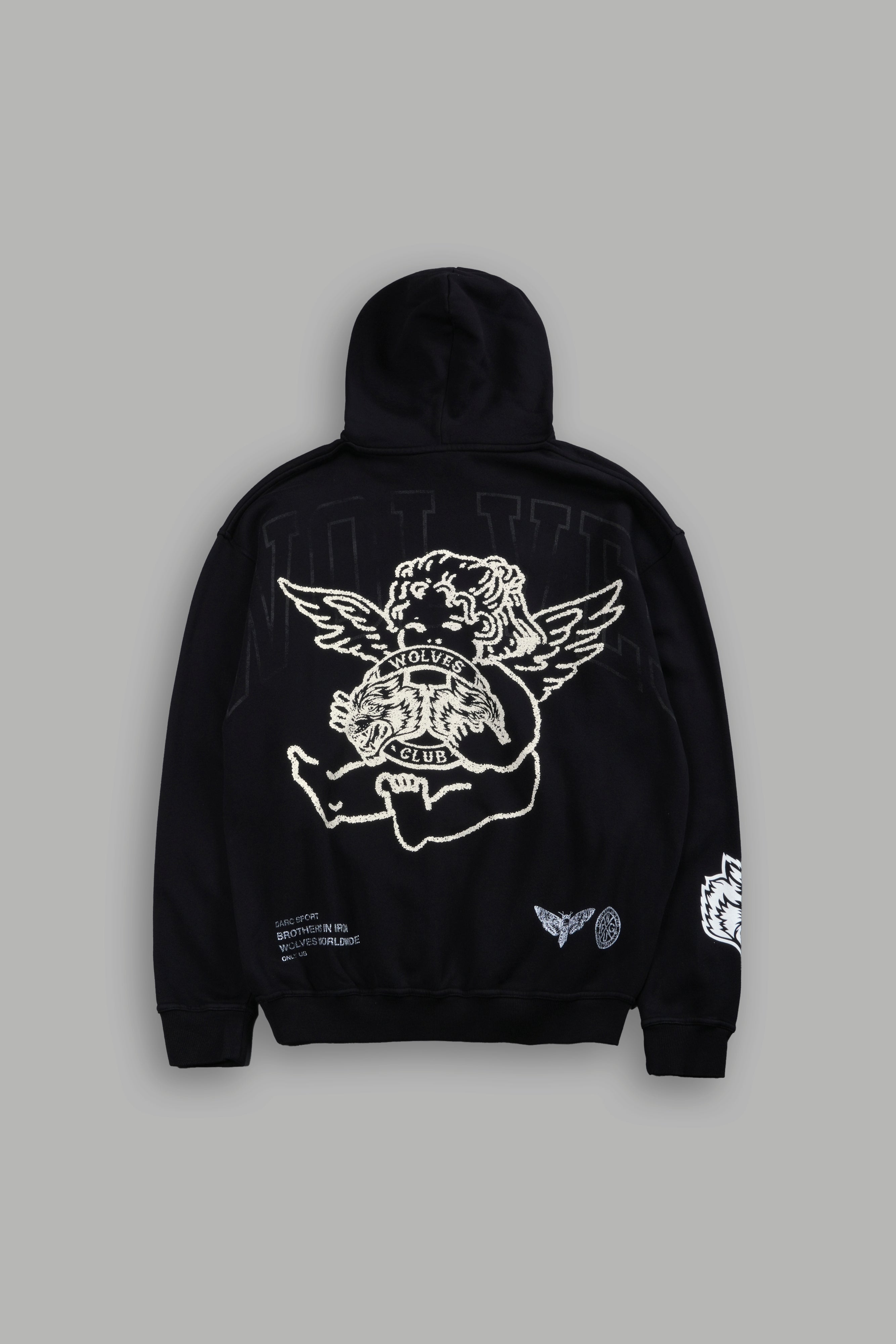 Wolves Club Cherub Pierce Hoodie in Black – DarcSport