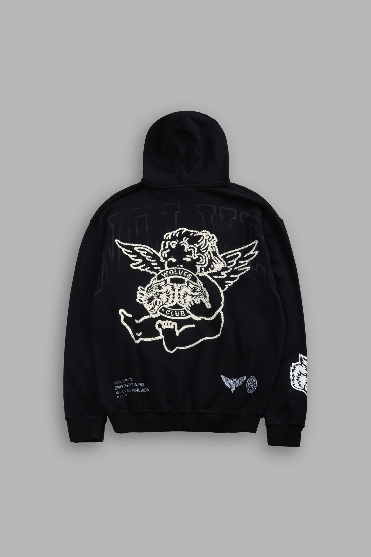 Wolves Club Cherub Pierce Hoodie in Black – DarcSport