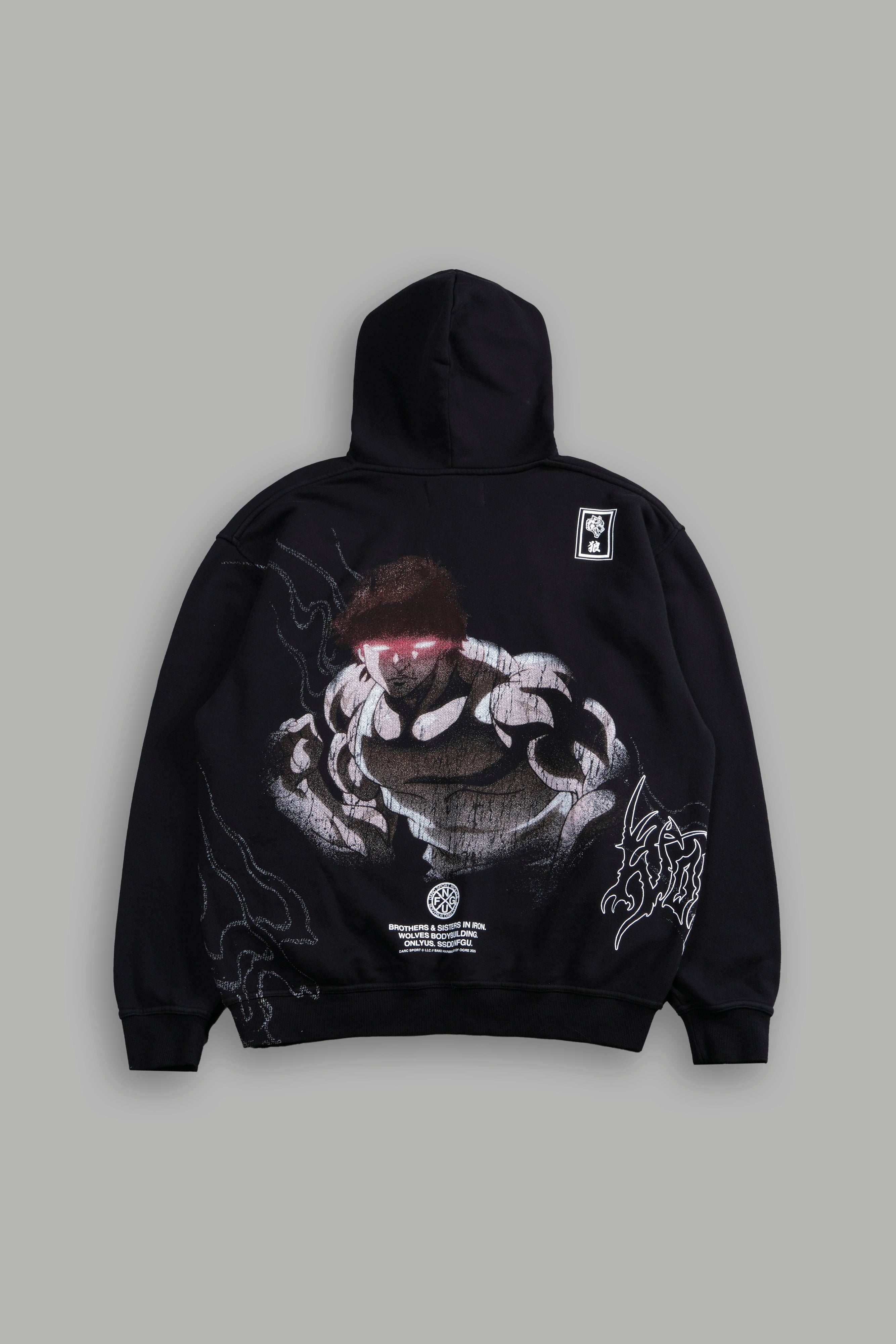 Baki Hanma "Pierce" Hoodie in Black