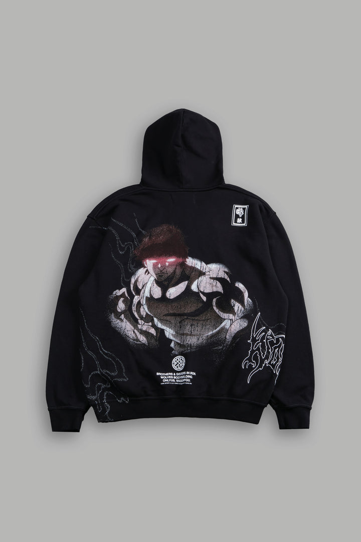 Baki Hanma "Pierce" Hoodie in Black