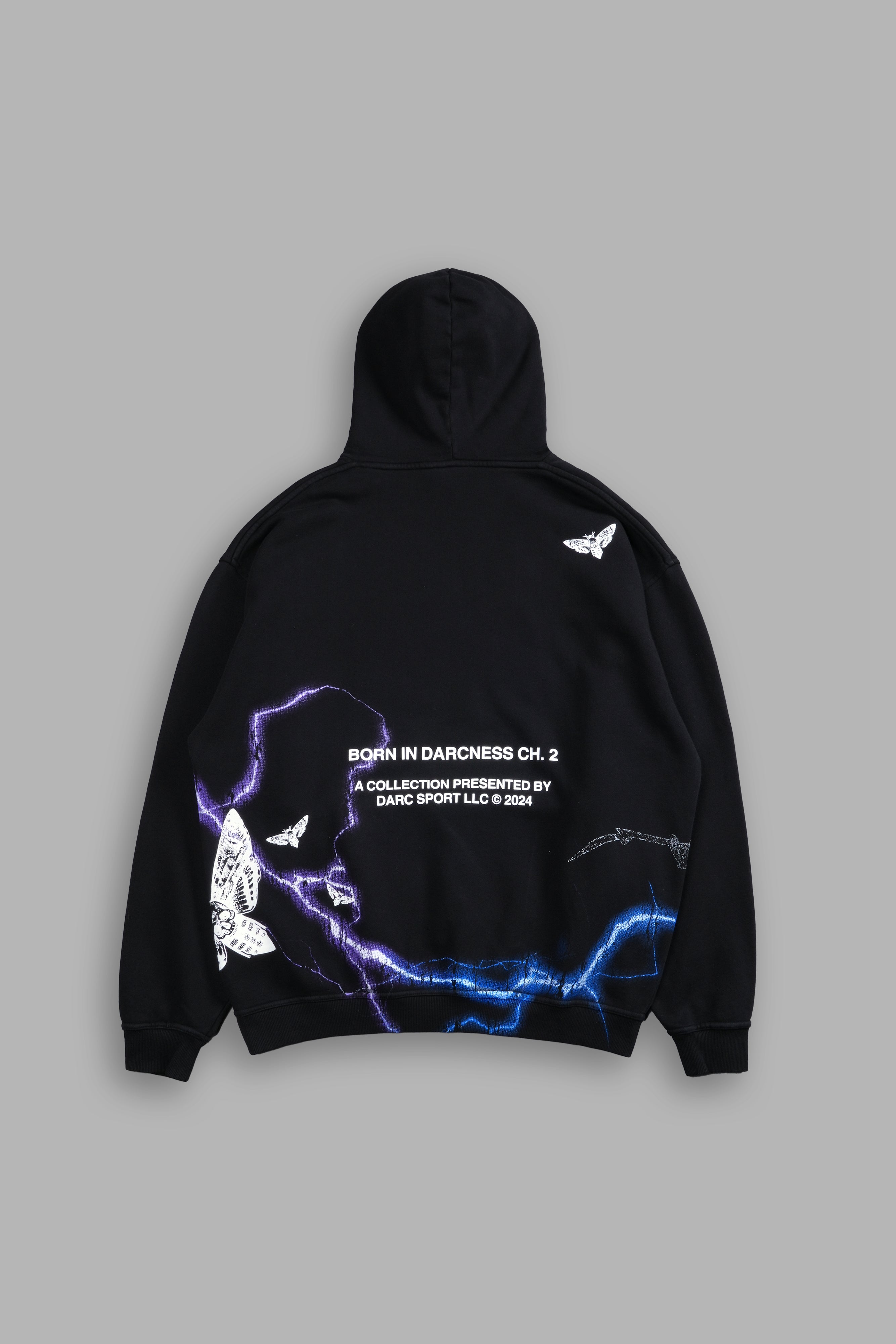 Catwoman "Side-By-Side" Bishop Hoodie in Black
