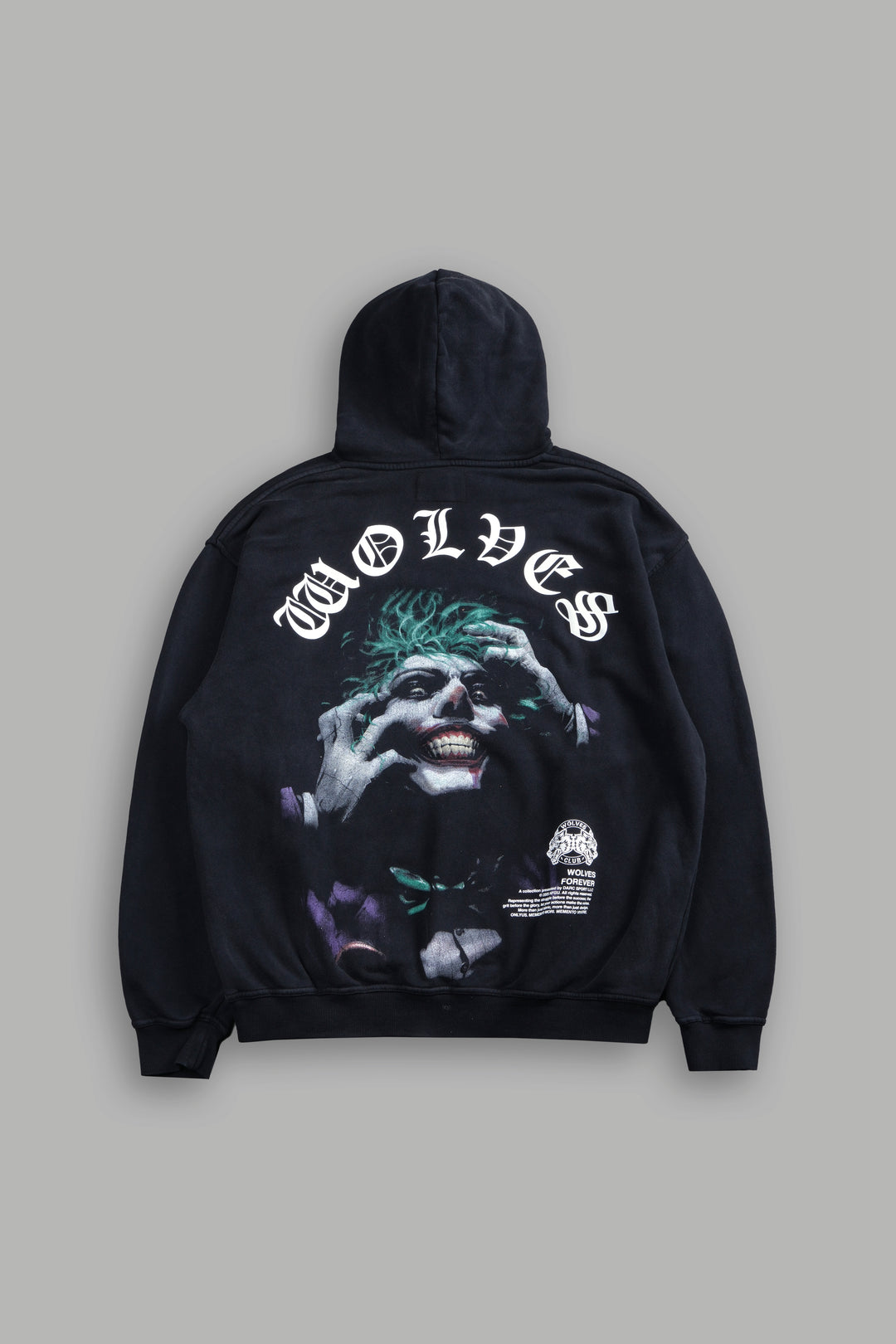 The Last Laugh "Pierce" Hoodie in Black Drift Wash