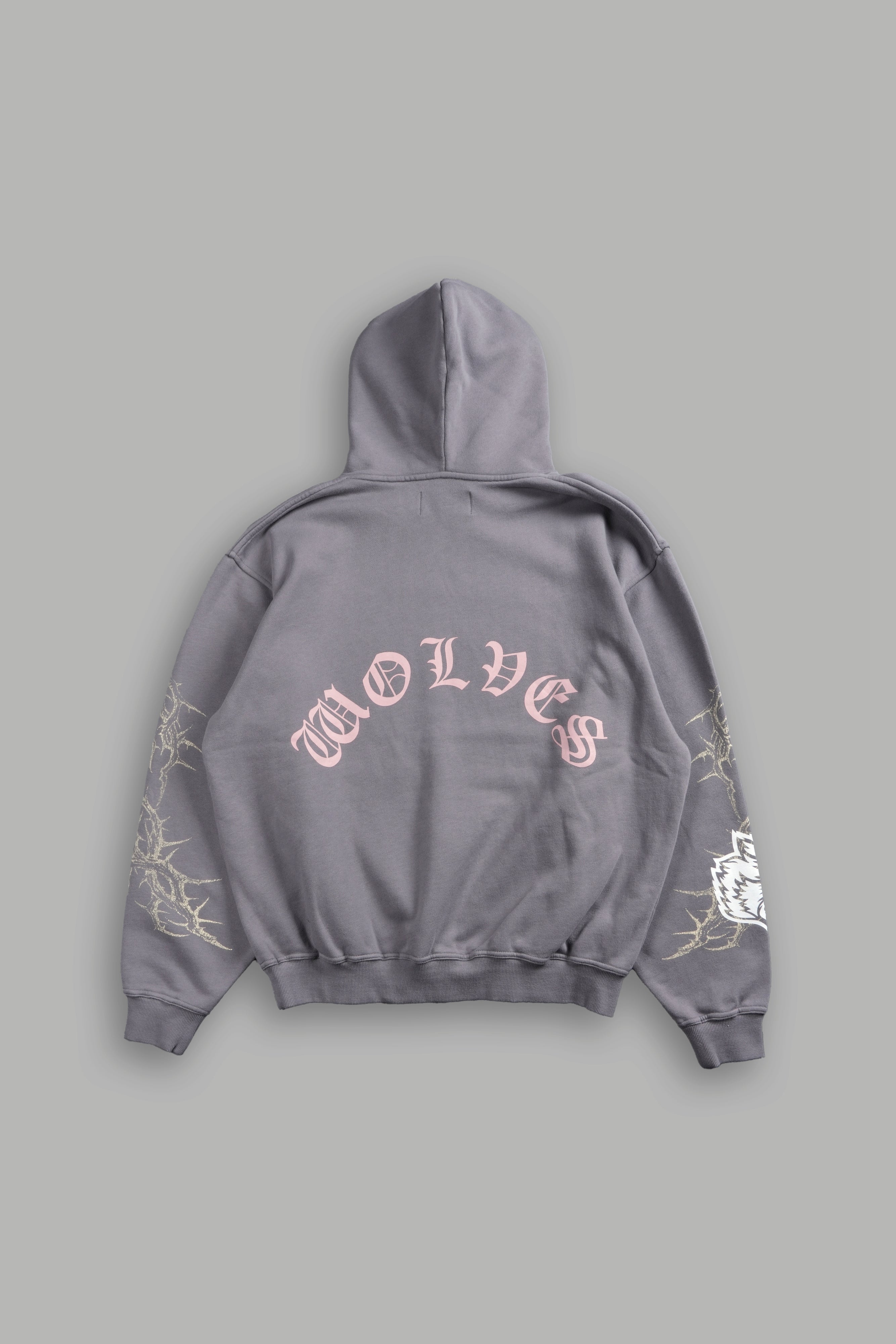 Scorpion Rose "Pierce" Hoodie in Dove Gray