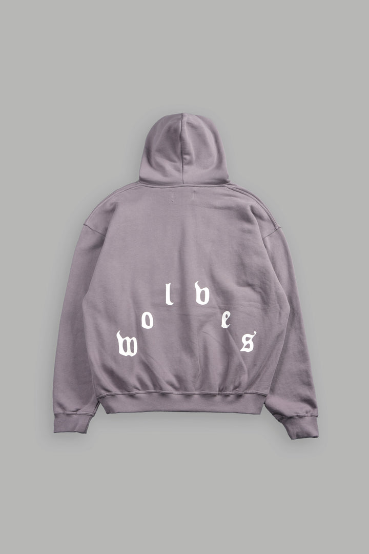 Dama De Las Rosas Bishop Hoodie In Pale Gray