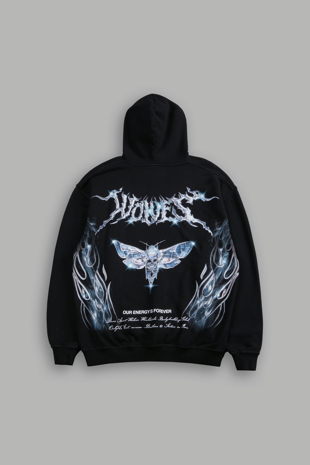 Iron Moth "Pierce" Hoodie in Black