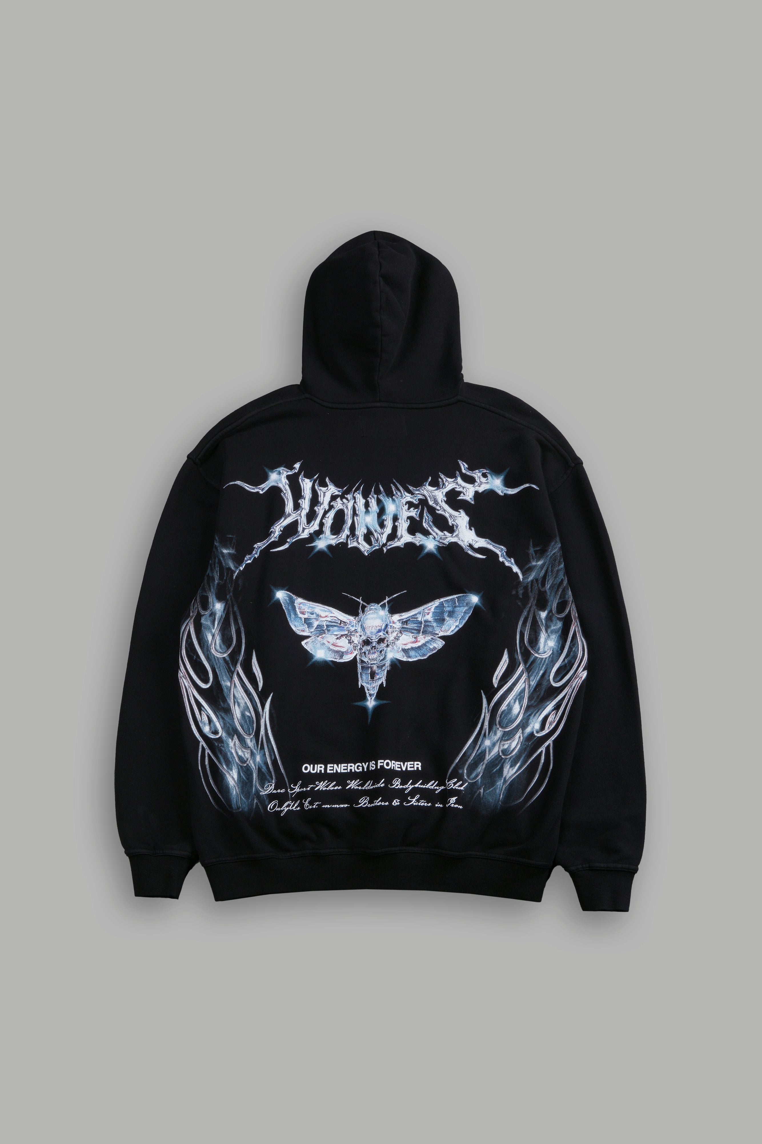 Iron Moth "Pierce" Hoodie in Black