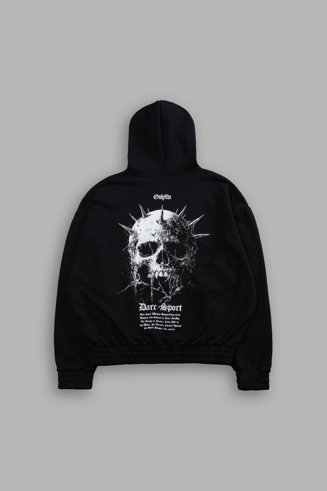 Mourning Star "Chambers" Zip Hoodie in Black