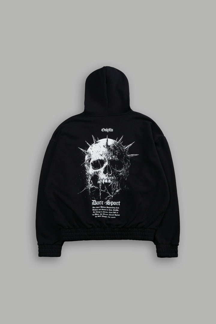 Mourning Star "Chambers" Zip Hoodie in Black
