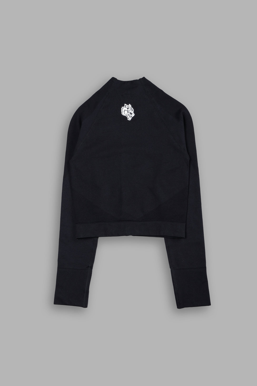 Written In Stone "Everson Seamless" Yasmin L/S Zip Top in Black