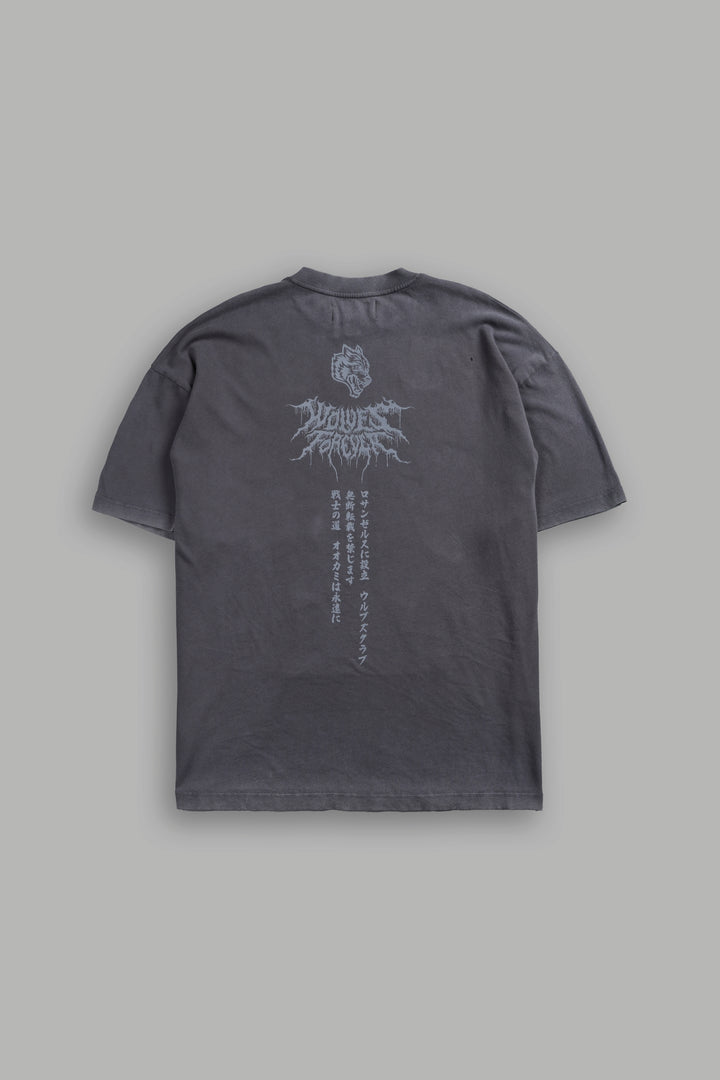 Blood Moon Premium Oversized Tee in Wolf Gray