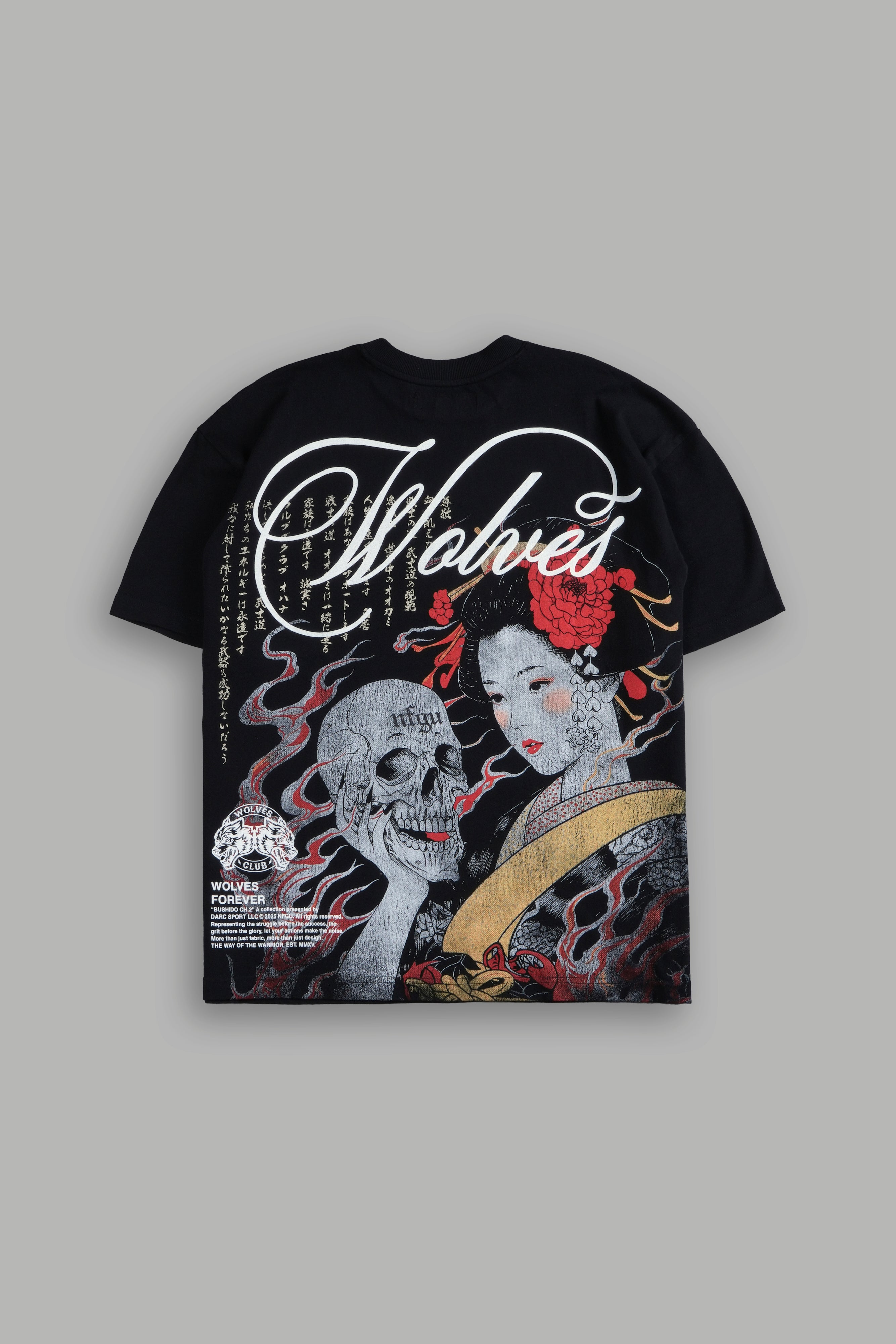 (1 Of 500) Geisha "Premium" Oversized Tee in Black