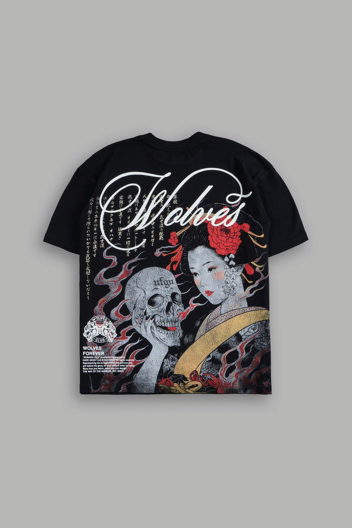 (1 Of 500) Geisha "Premium" Oversized Tee in Black