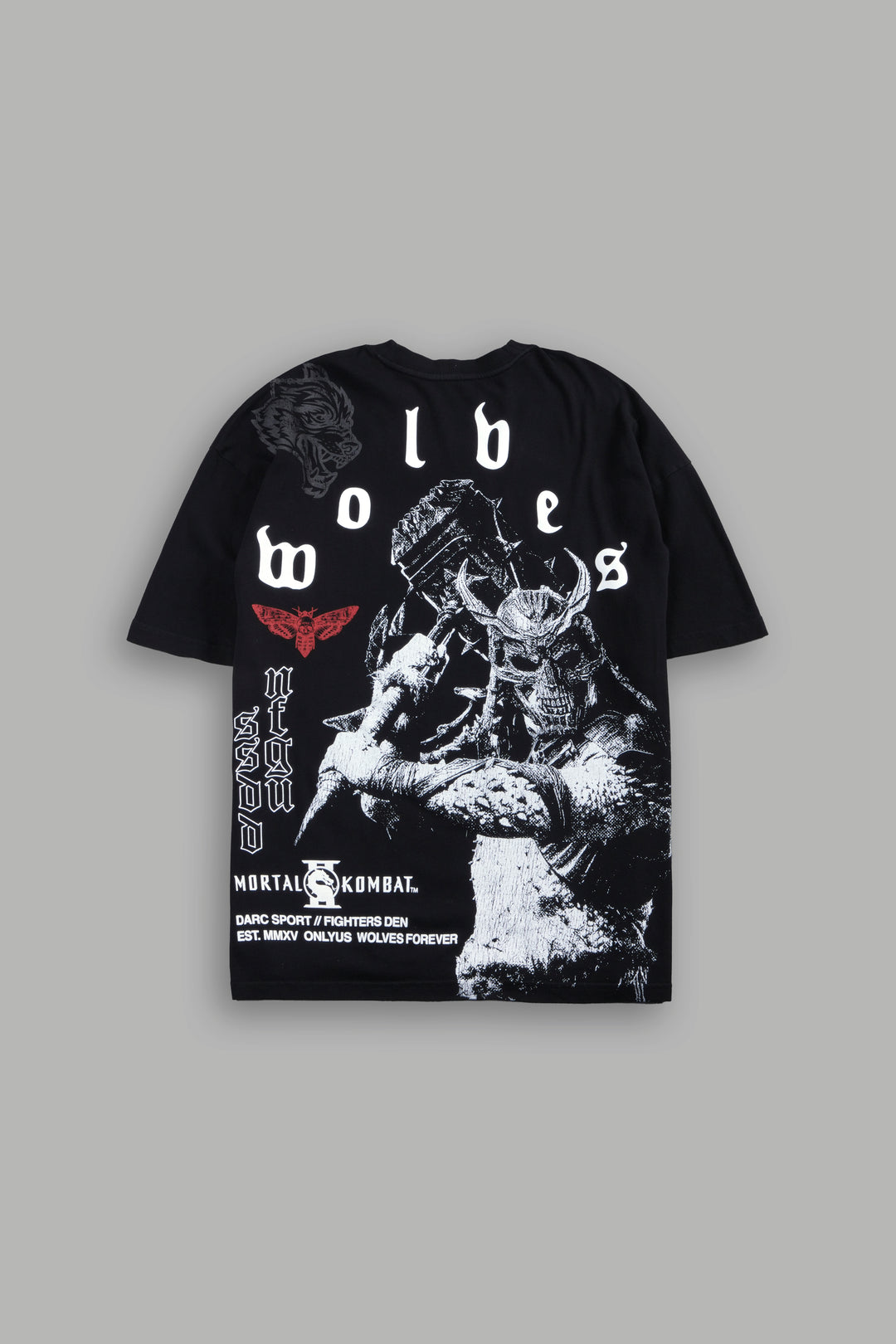 Shao Kahn Premium Oversized Tee in Black