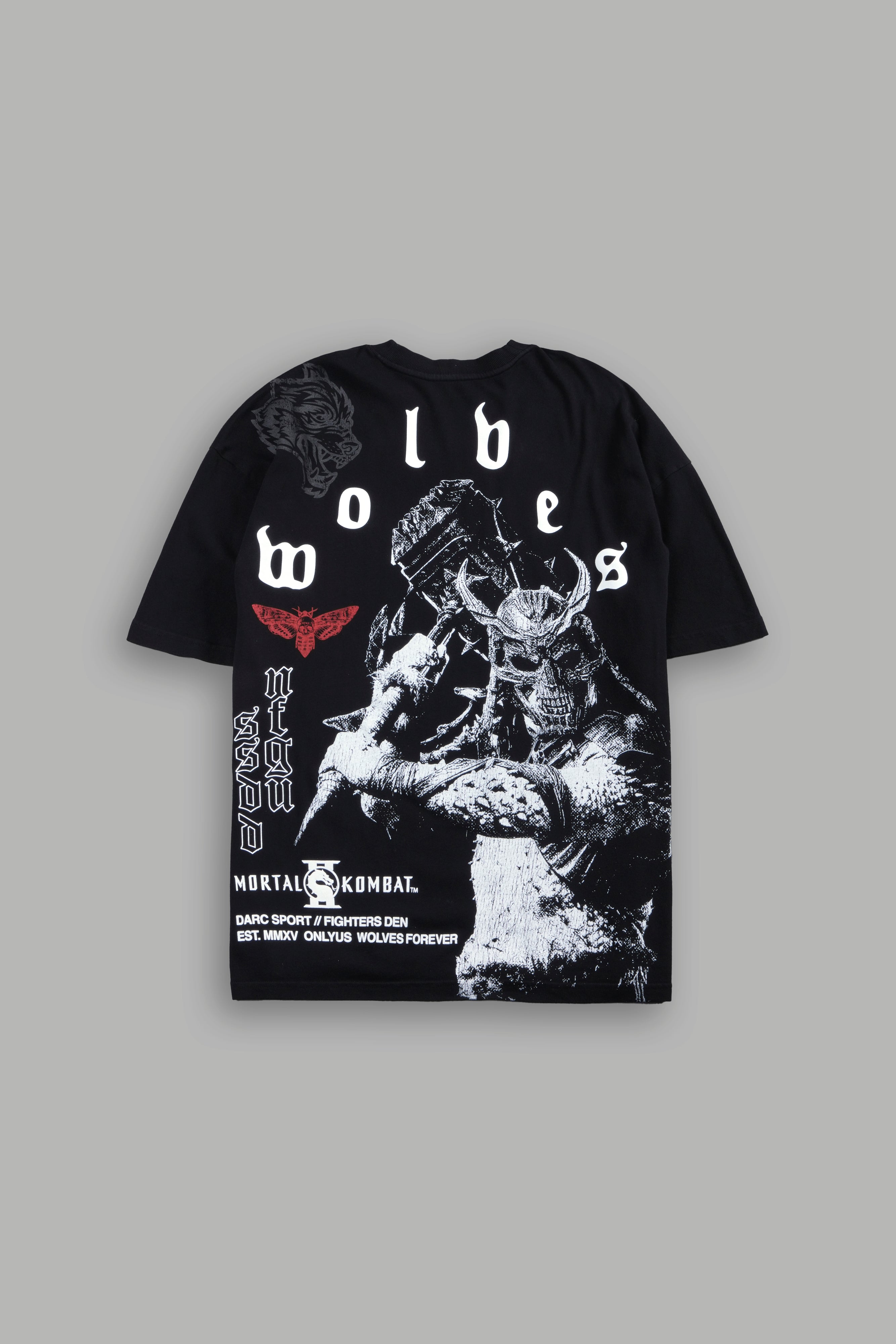 Shao Kahn Premium Oversized Tee in Black