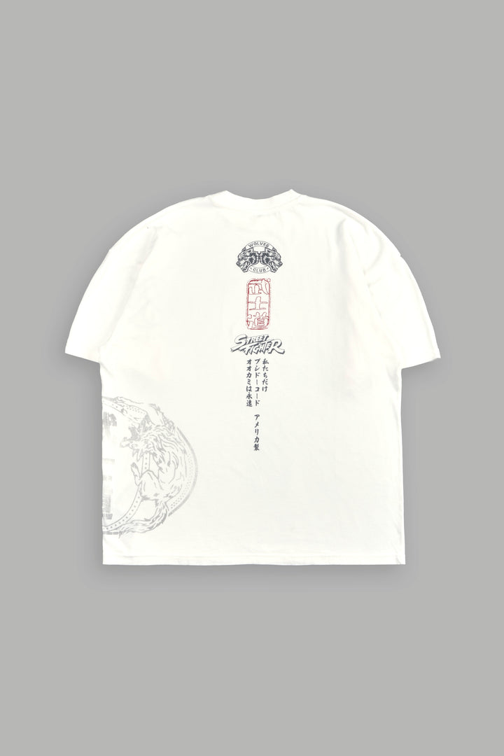 Street Fighter "Side-By-Side" Tee Box Set in Cream