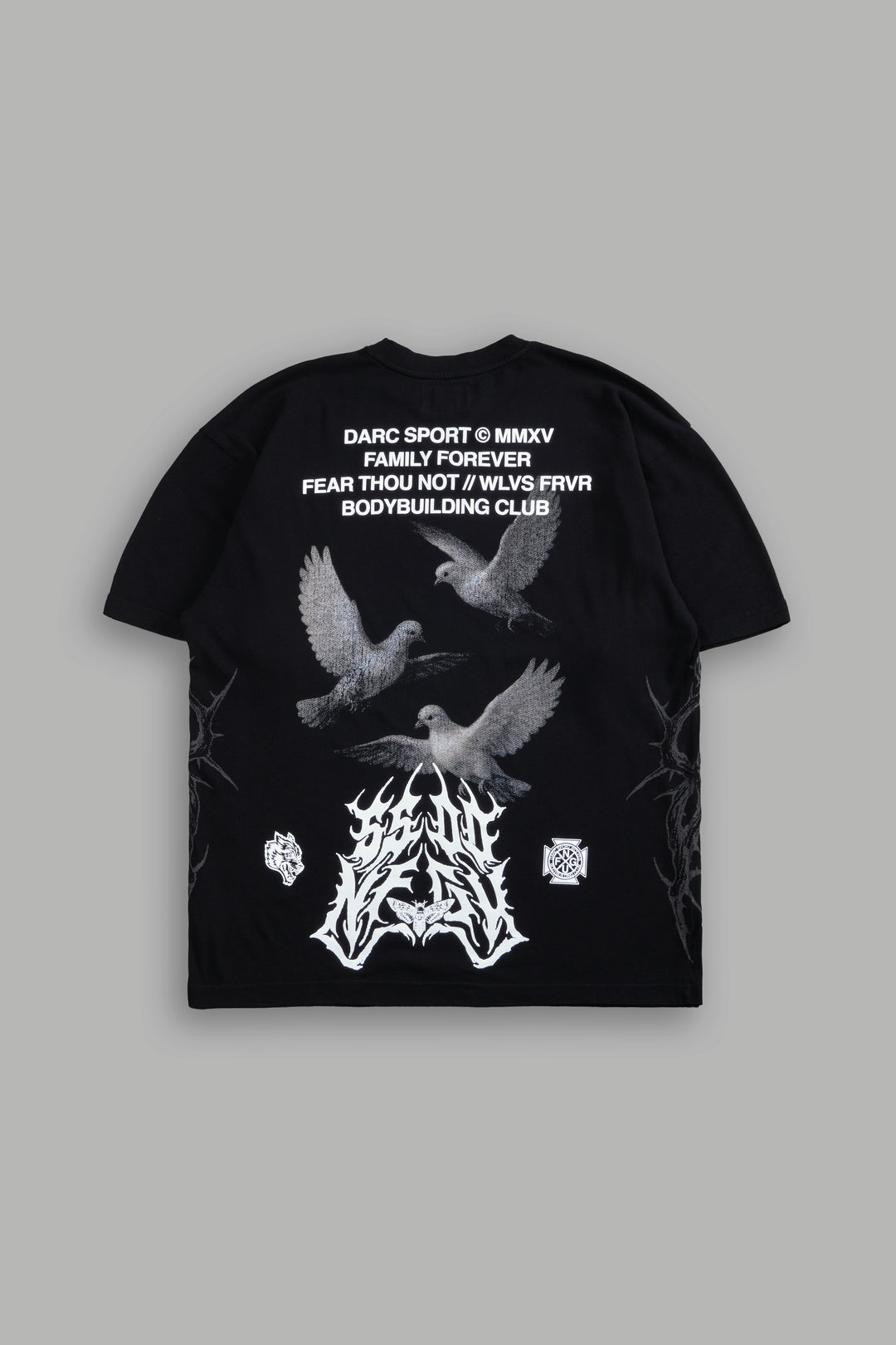 Darc Flight "Side By Side" Series Premium Oversized Tee in Black
