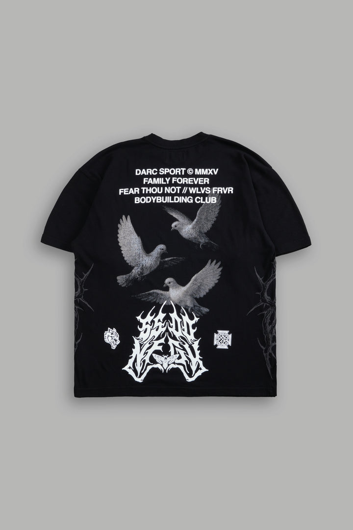 Darc Flight "Side By Side" Series Premium Oversized Tee in Black