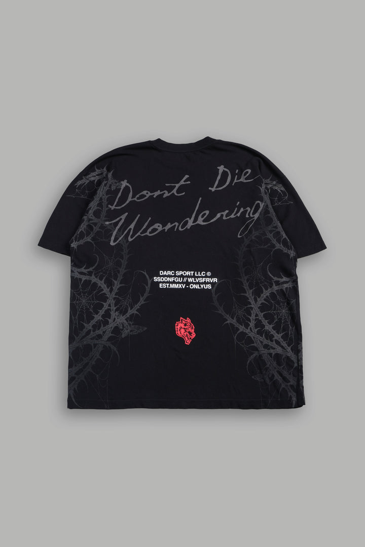 Dont Die Wondering Mystery Tee In Black