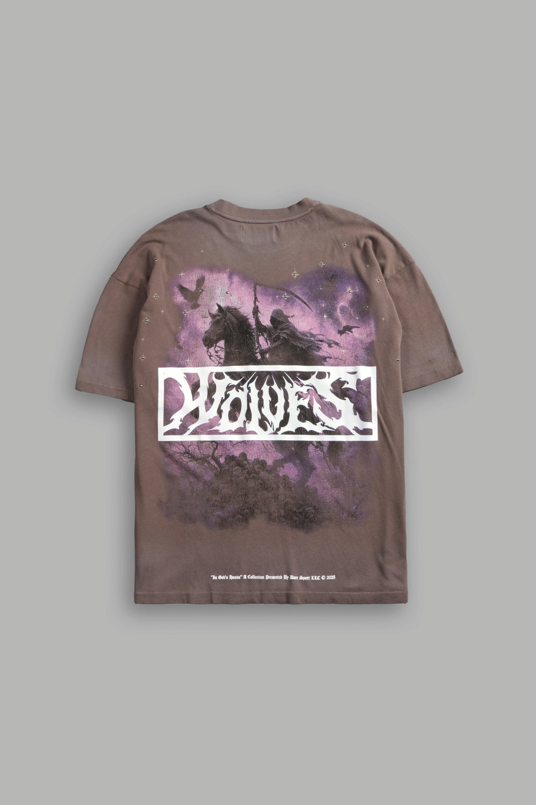 Midnight Horseman "Premium" Oversized Tee in Mojave Brown Drift Wash