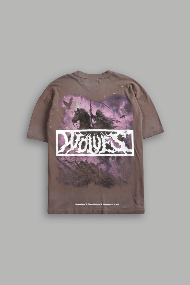 Midnight Horseman "Premium" Oversized Tee in Mojave Brown Drift Wash