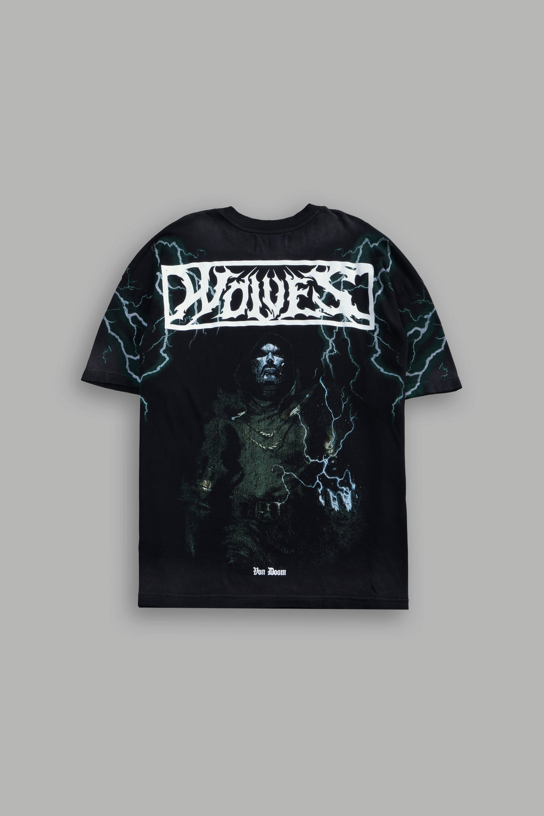 Doomstruck "Premium" Oversized Tee in Black Drift Wash