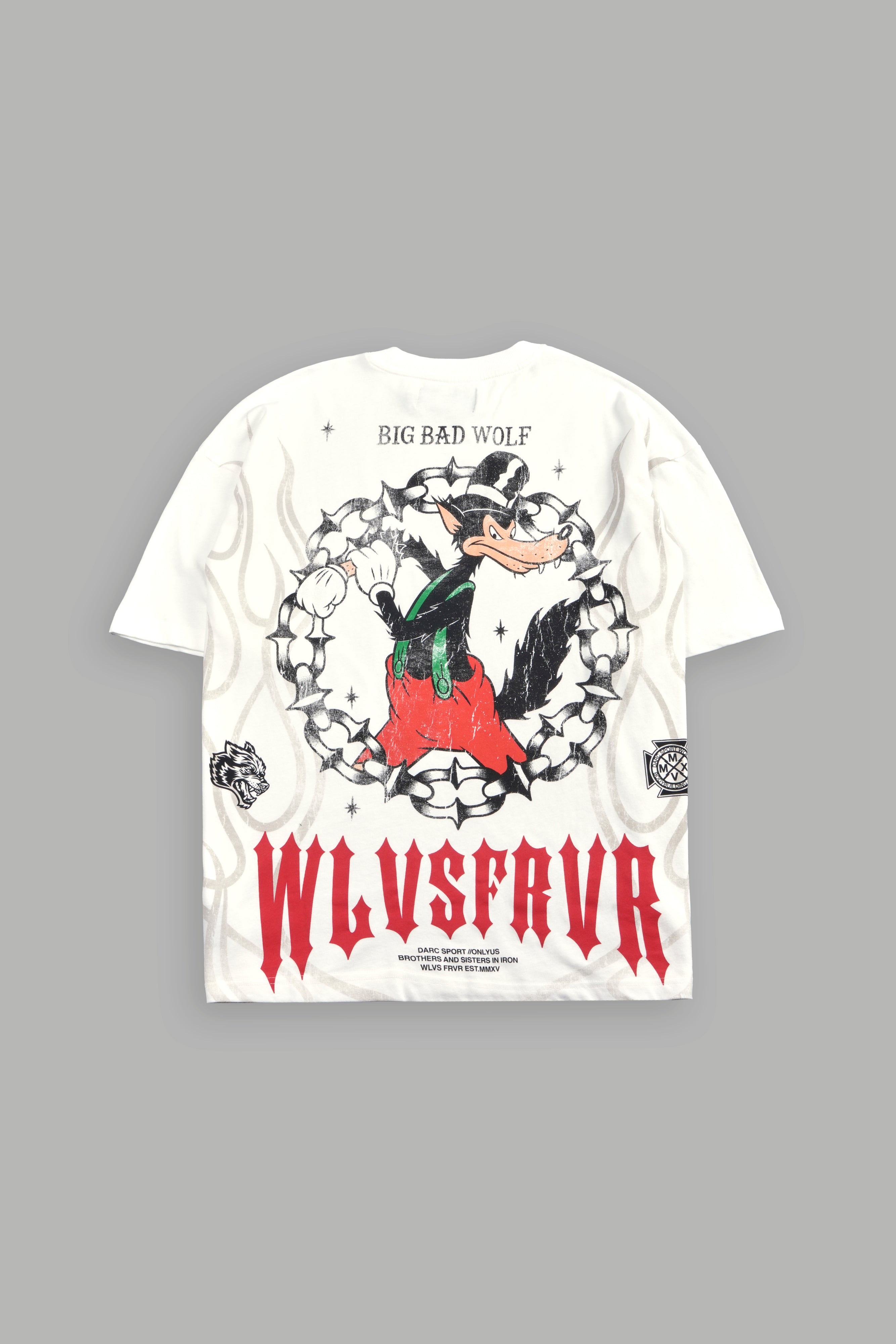 Big Bad Wolf Forever Premium Oversized Tee in Cream