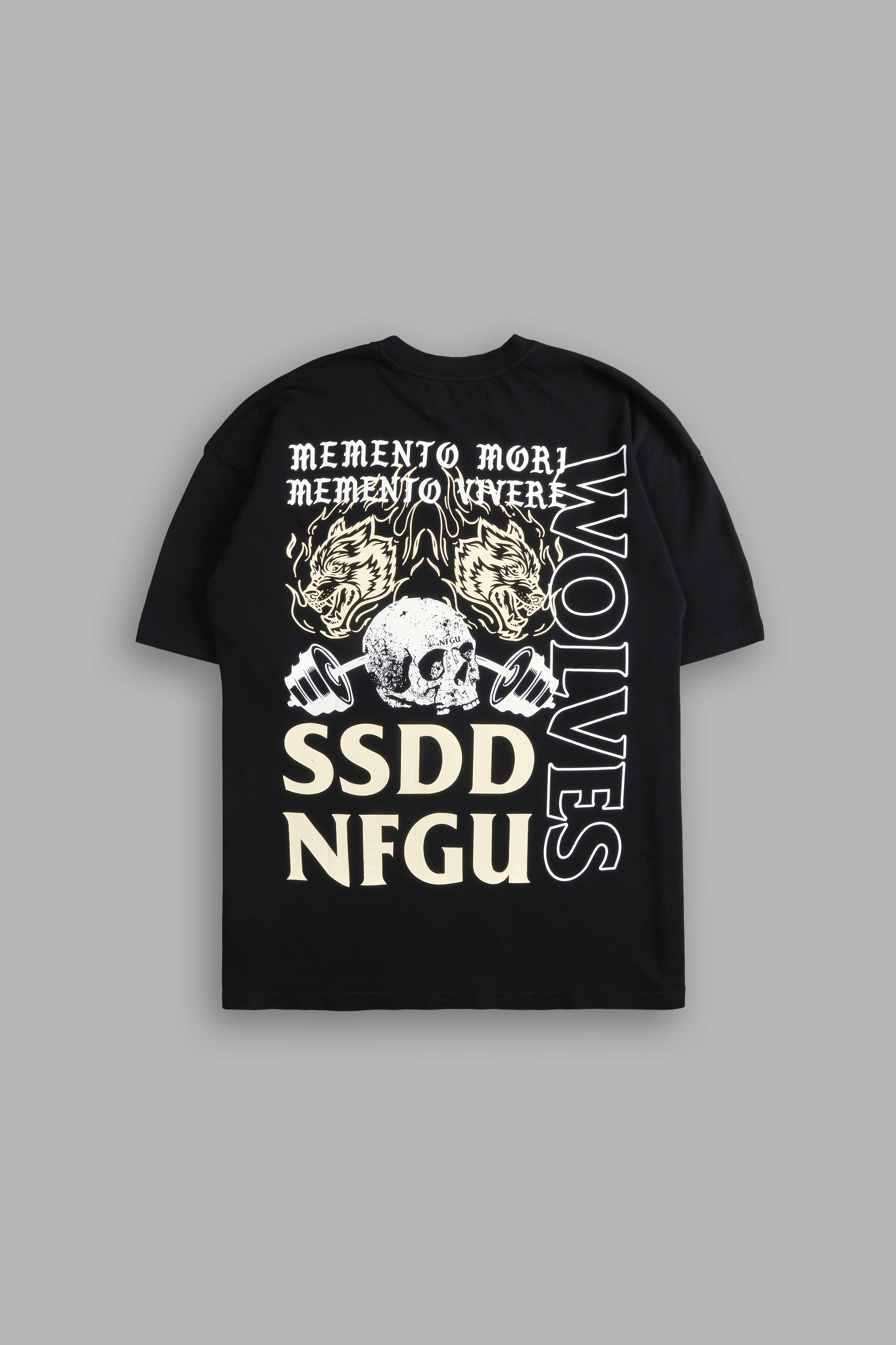 Don't Look Back "Premium" Oversized Tee in Black