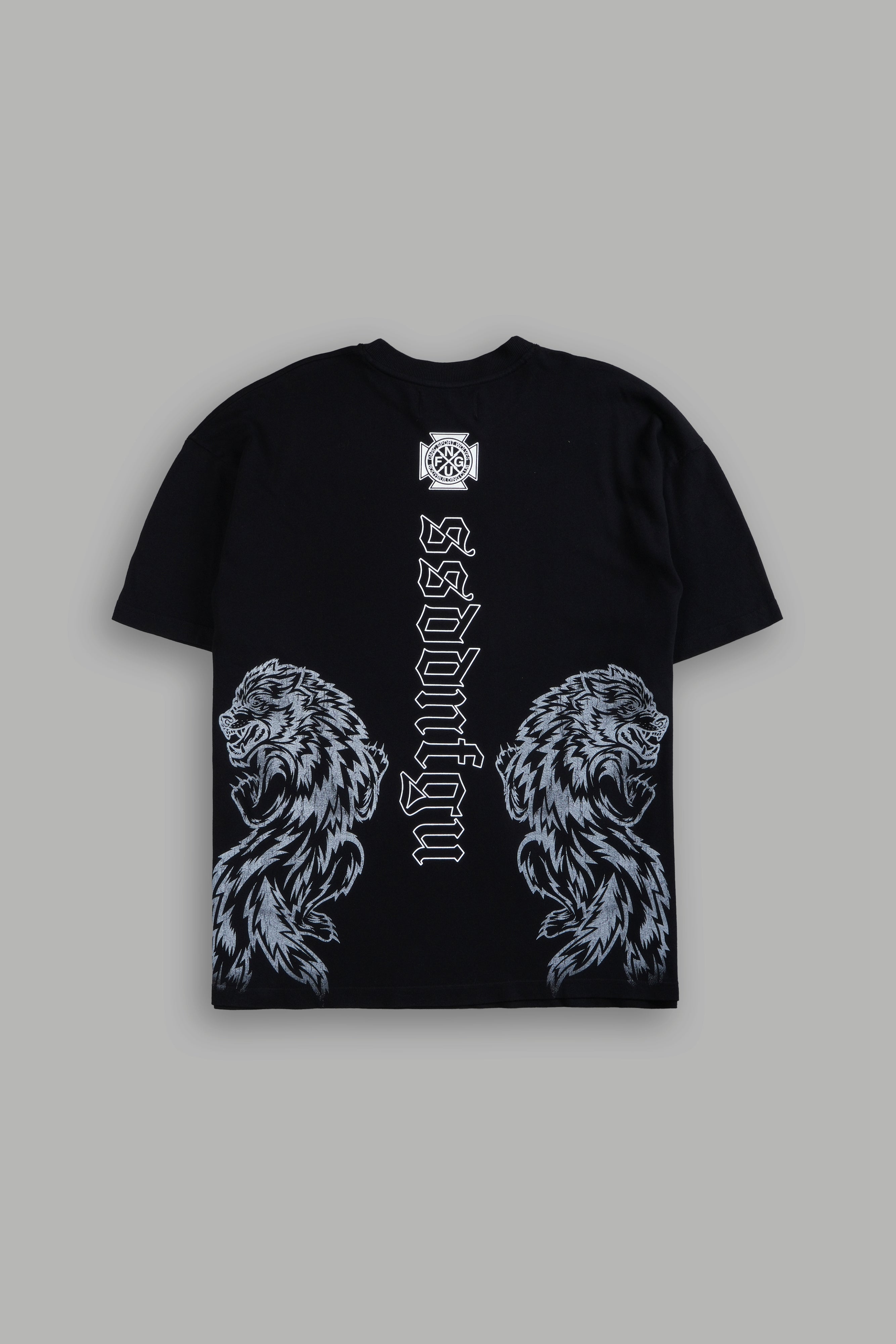 Alpha Wolf "Premium" Oversized Tee in Black
