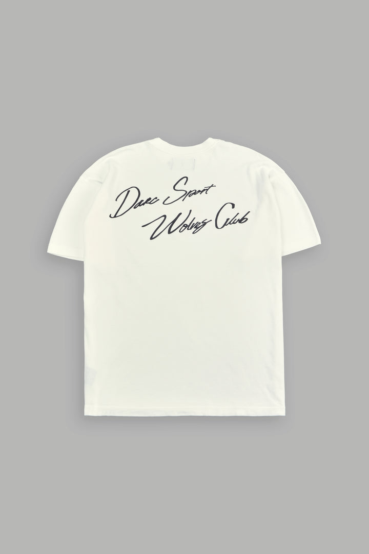Wolves Club FRVR Unisex "Premium" Oversized Tee in Cream