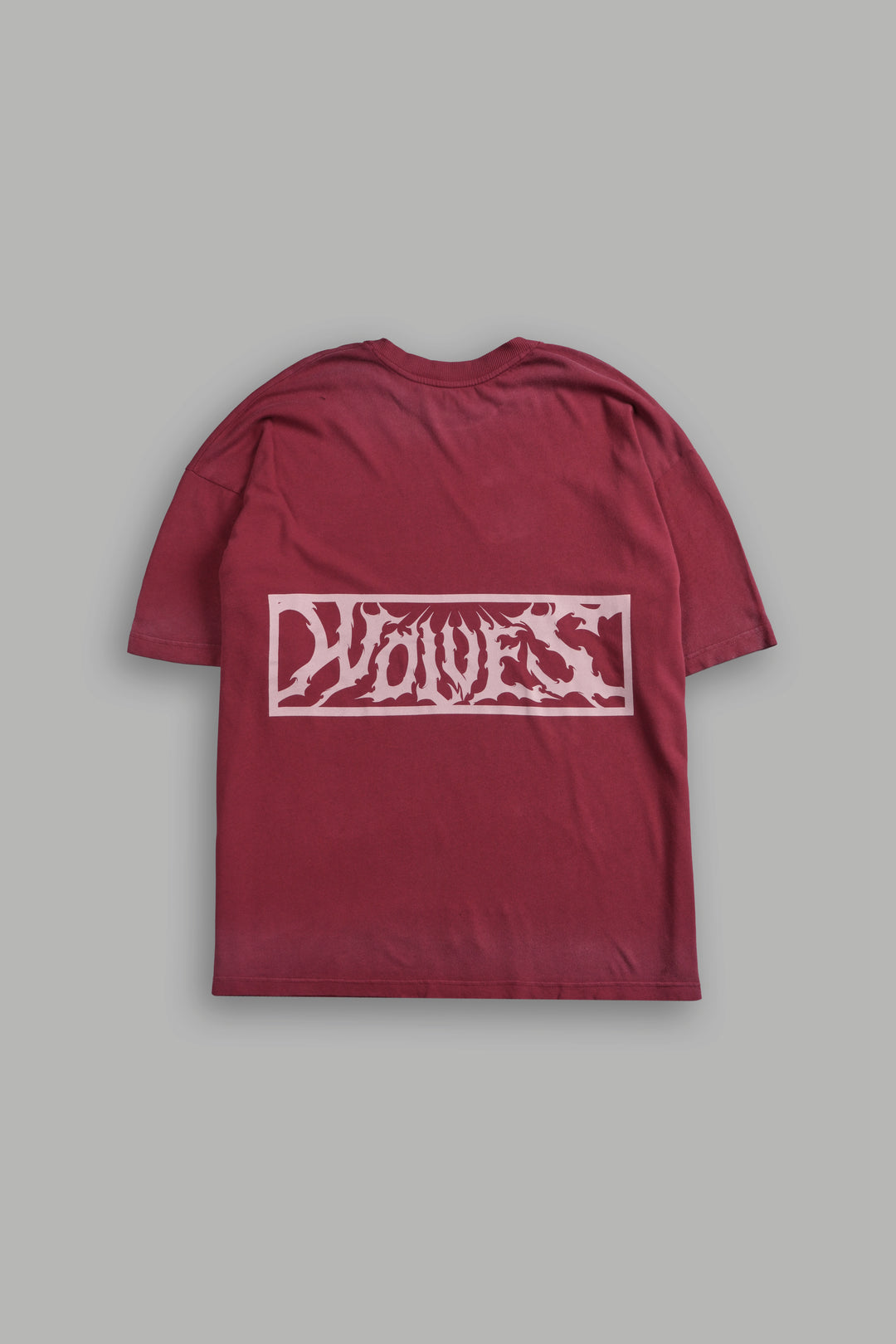 Ashes of the Dark V2 "Premium" Oversized Tee in Cherry Red Drift Wash
