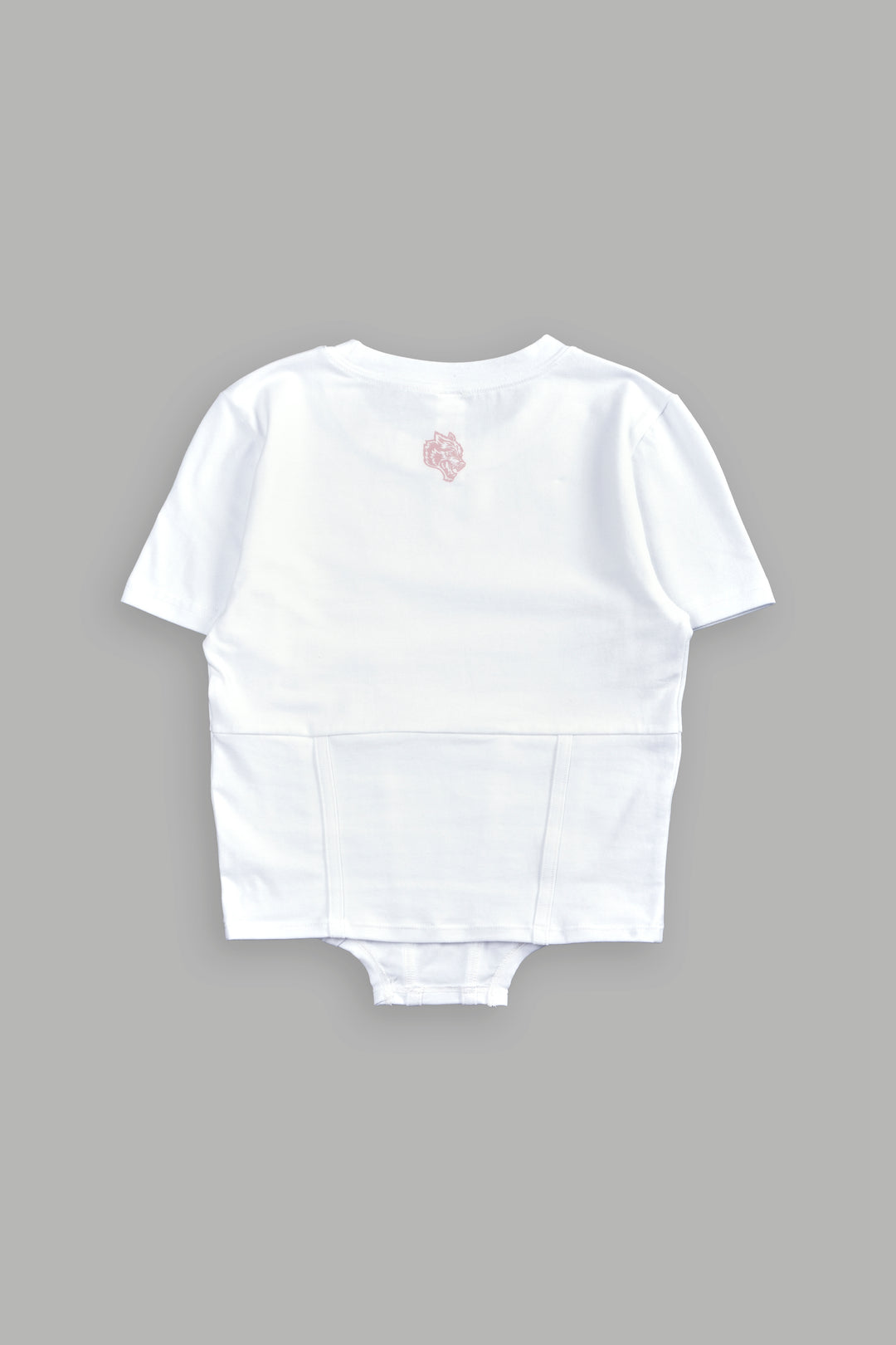 Chopper Wolf Salem Corset Tee in White