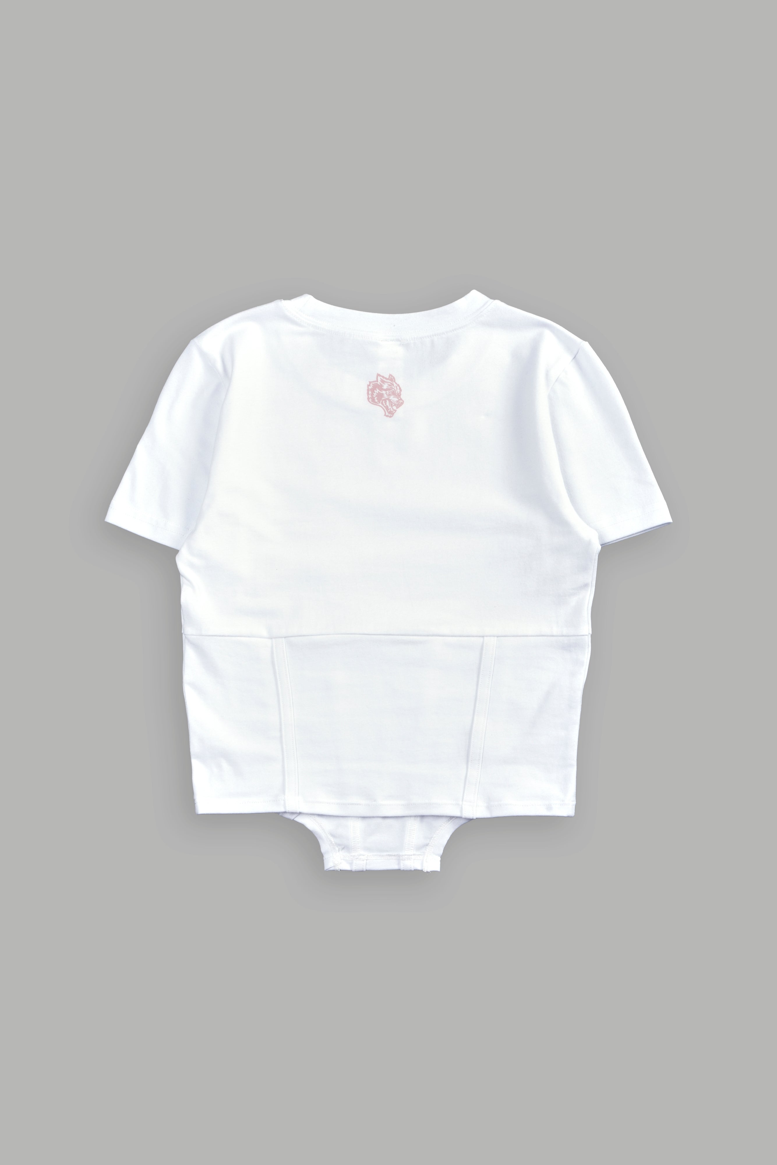 Chopper Wolf Salem Corset Tee in White