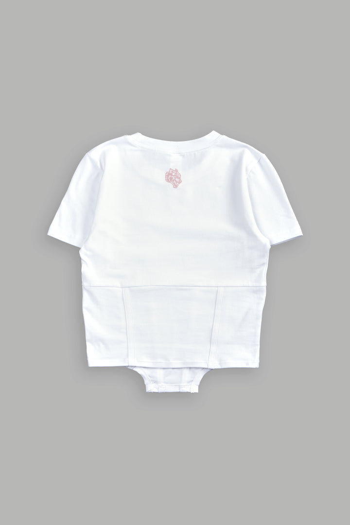 Chopper Wolf Salem Corset Tee in White