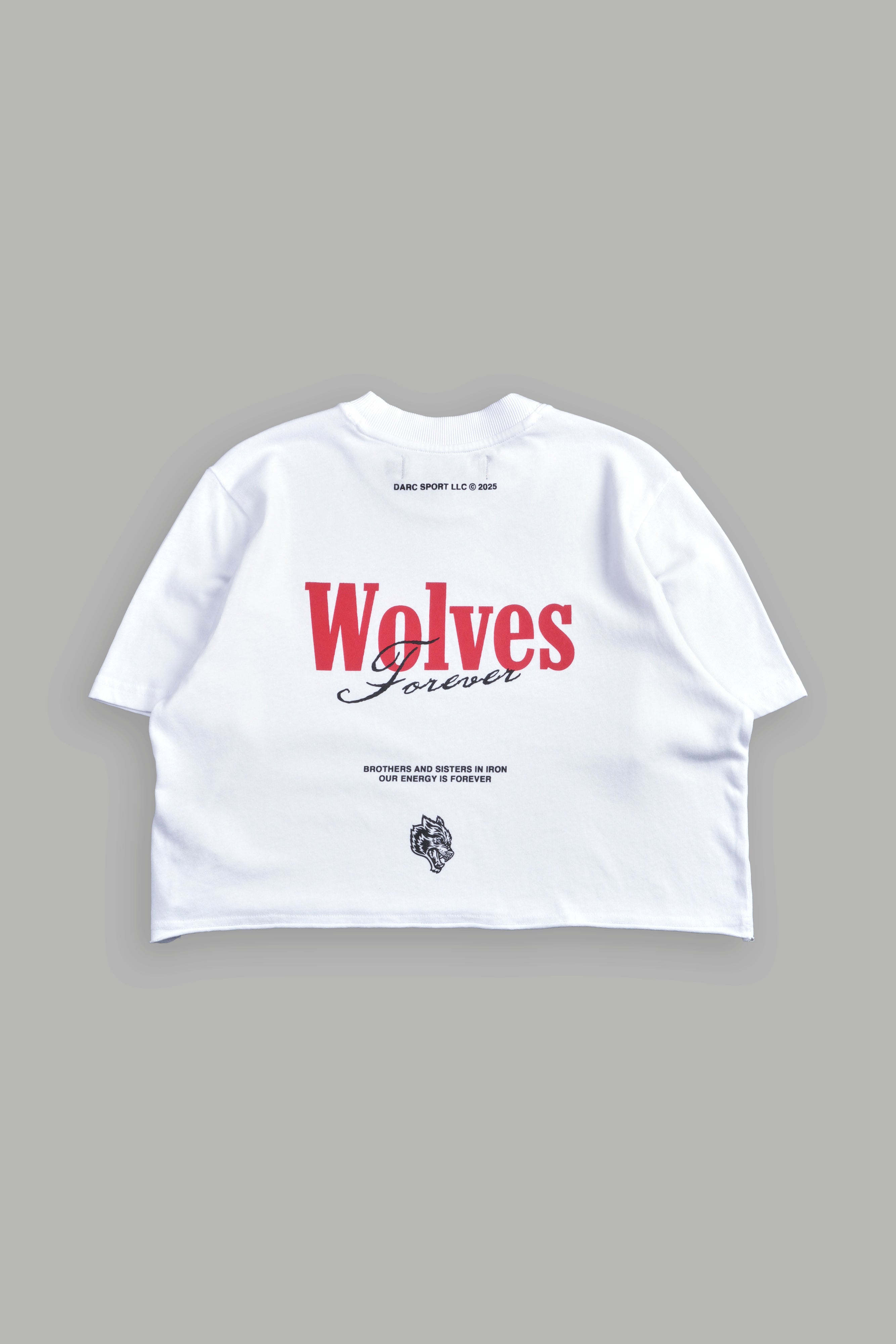 She Wlvs "Premium" (Cropped) Tee in White