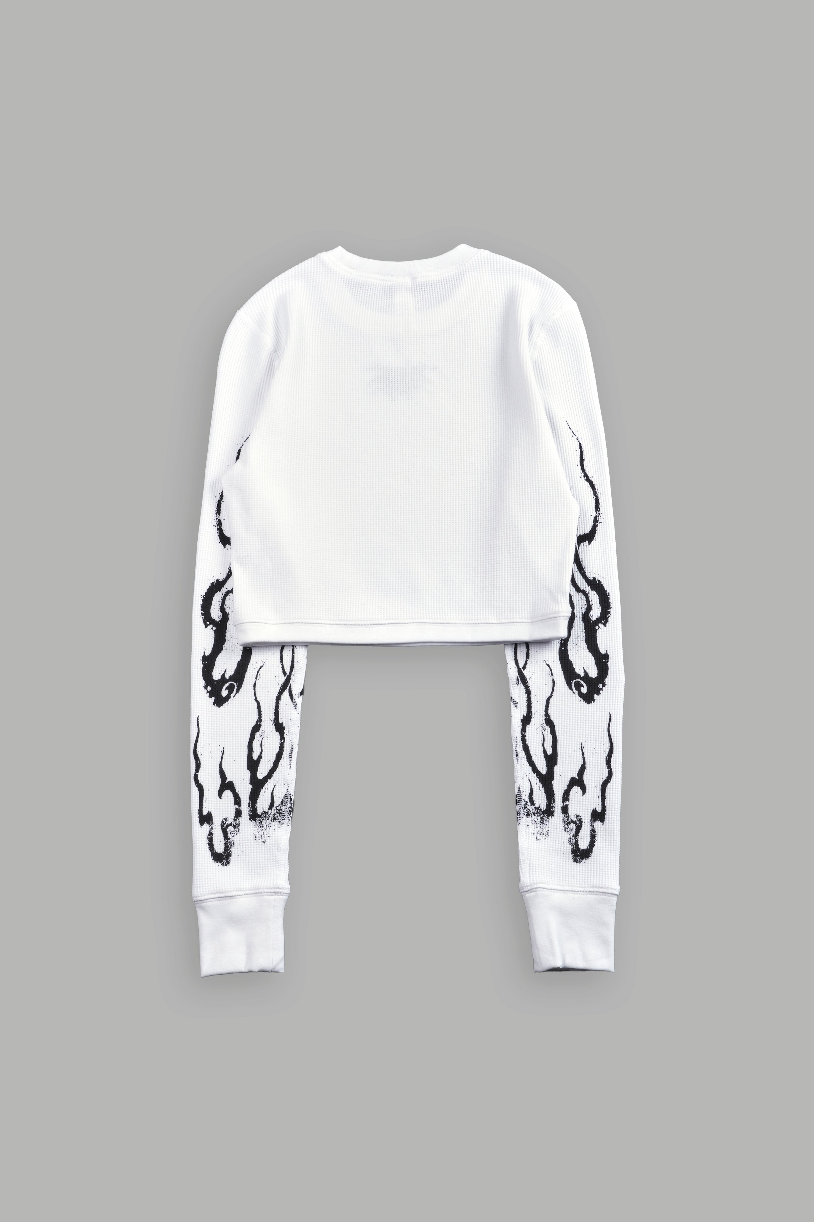 Darc Infernal Cropped Thermal L/S in White