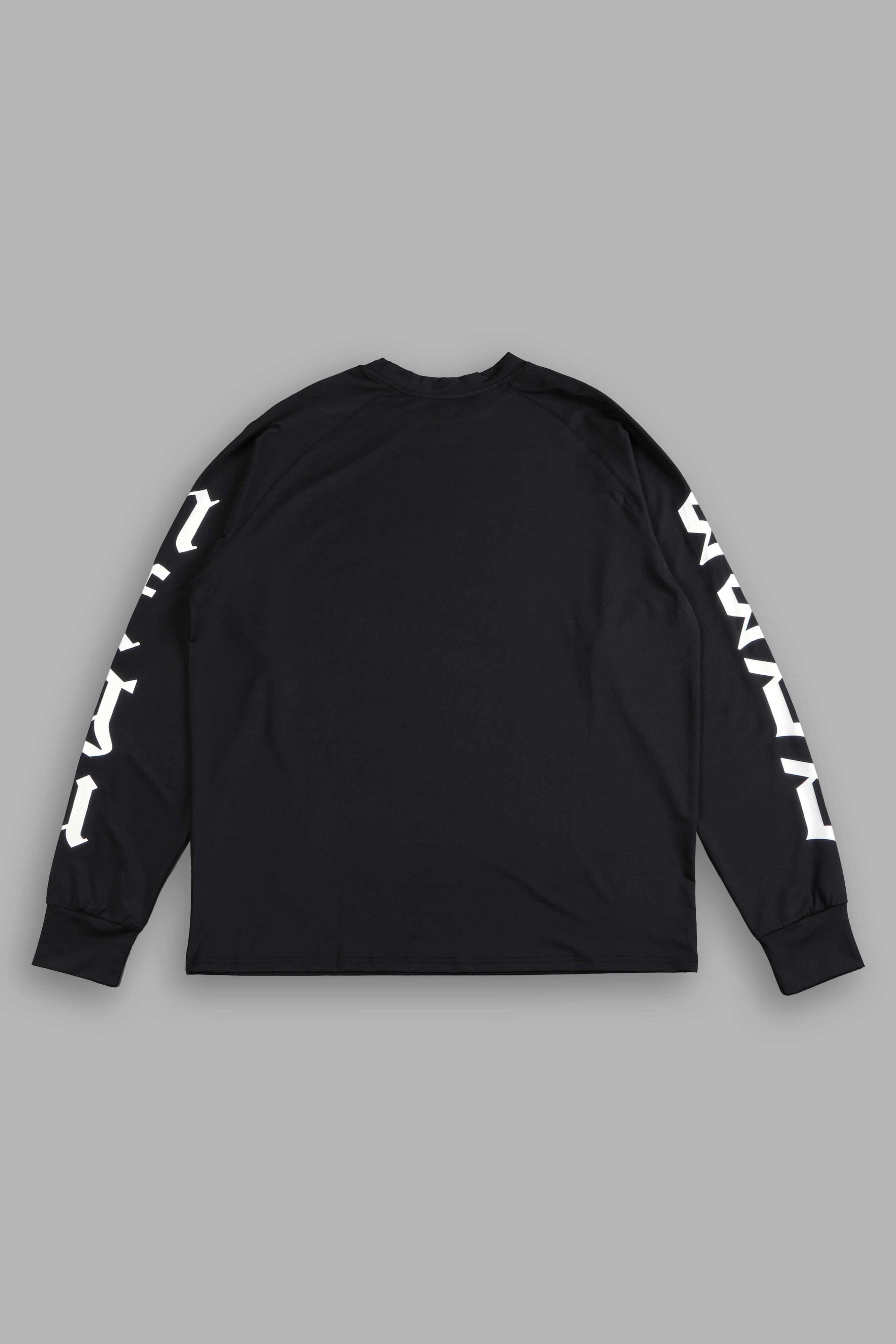 SSDDNFGU "Dry Wolf" L/S Raglan Tee in Black