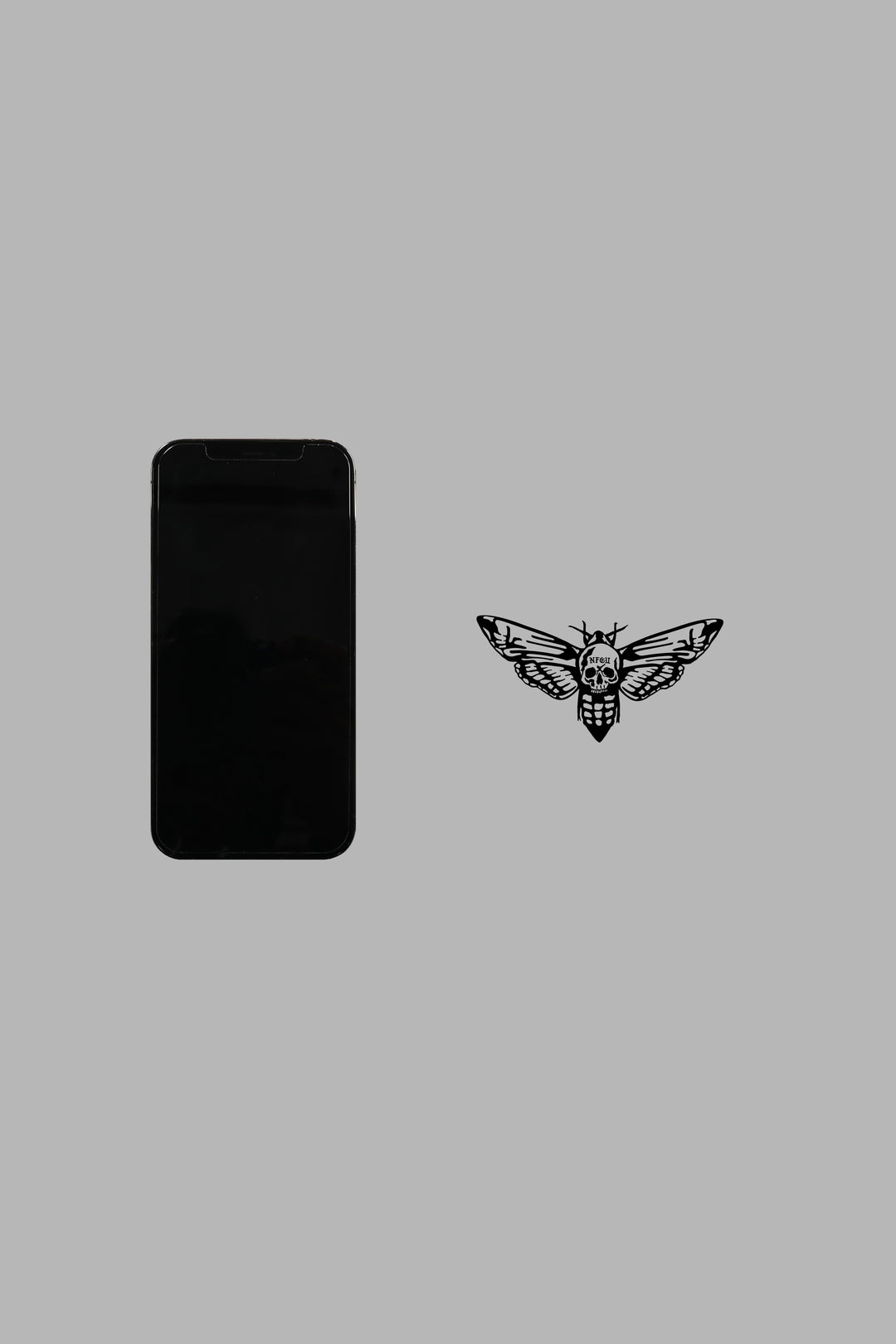 Death Moth Decal Sticker In Black