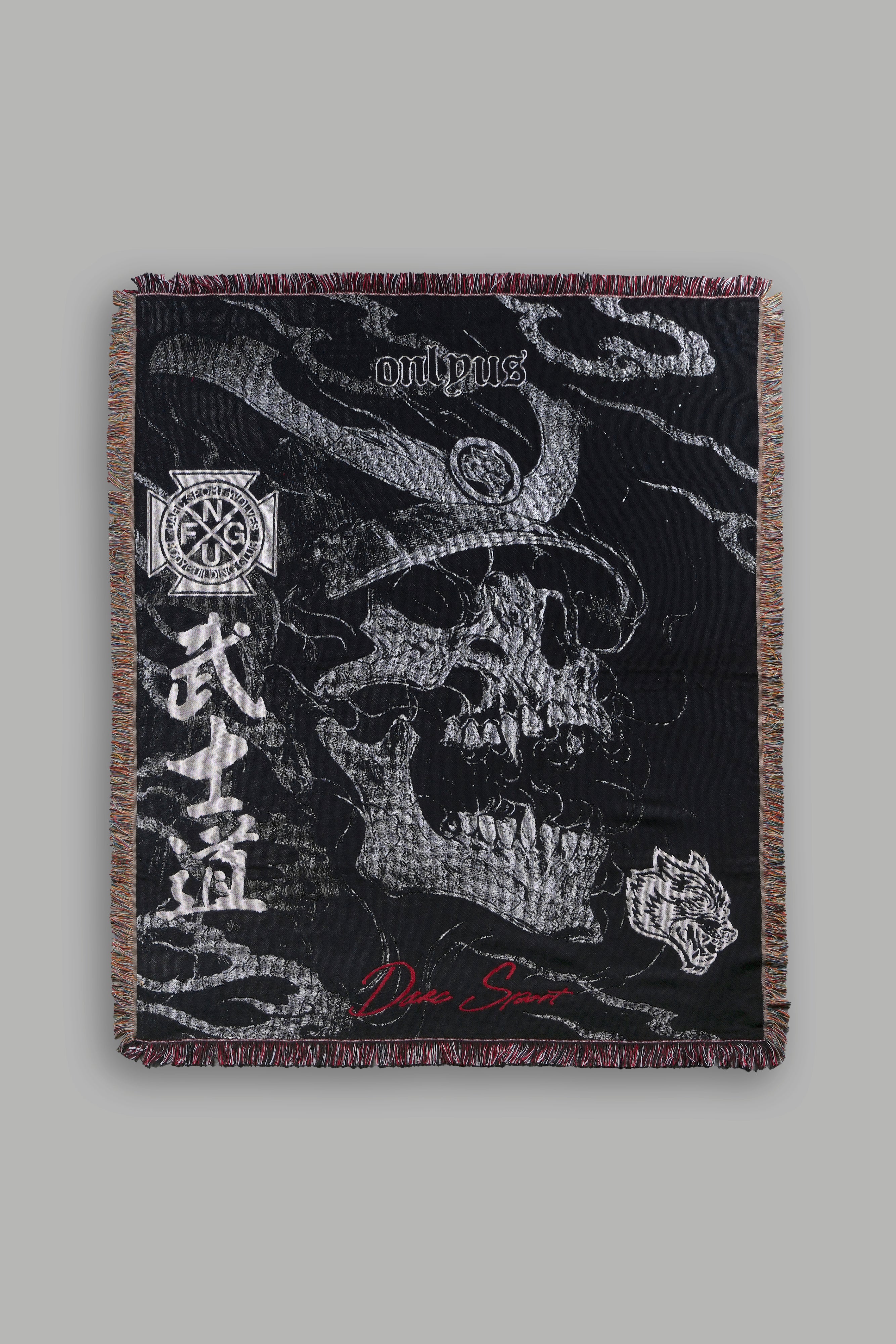 Darc Samurai Tapestry Blanket in Black