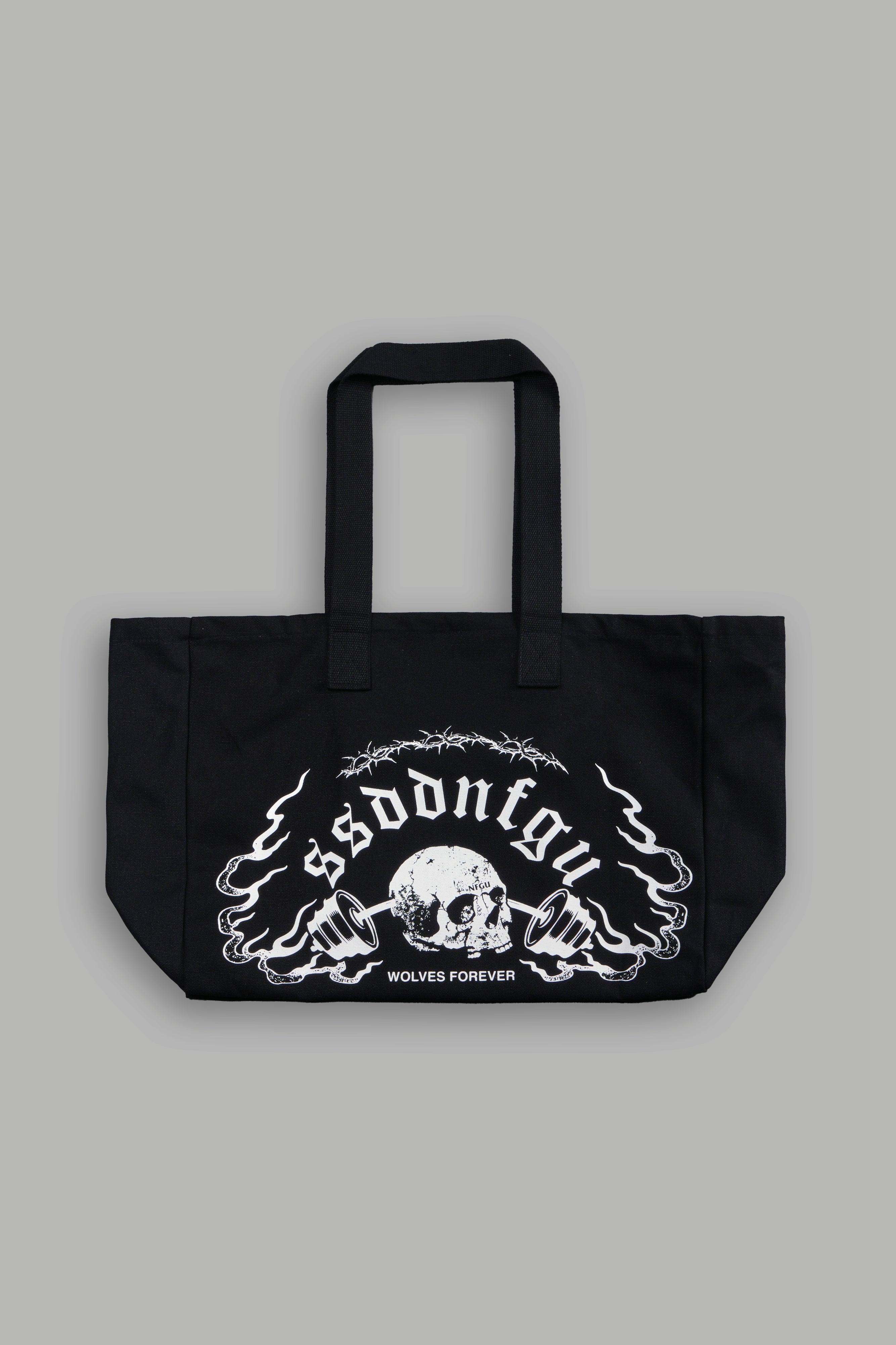Hannya Inferno Canvas Tote in Black