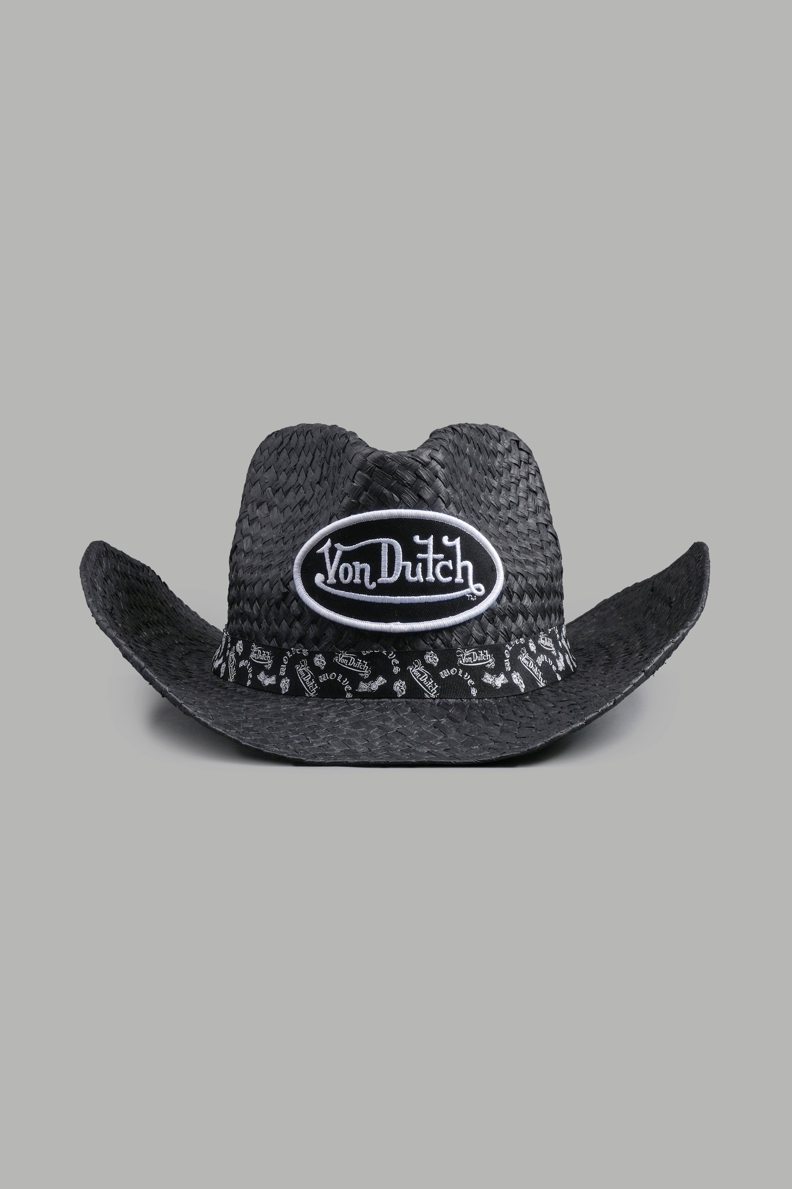 Wolves Von Dutch Cowboy Hat in Black