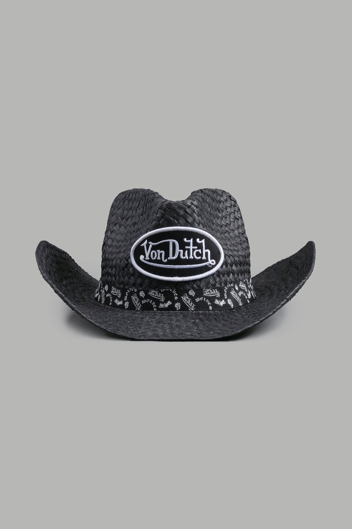 Wolves Von Dutch Cowboy Hat in Black