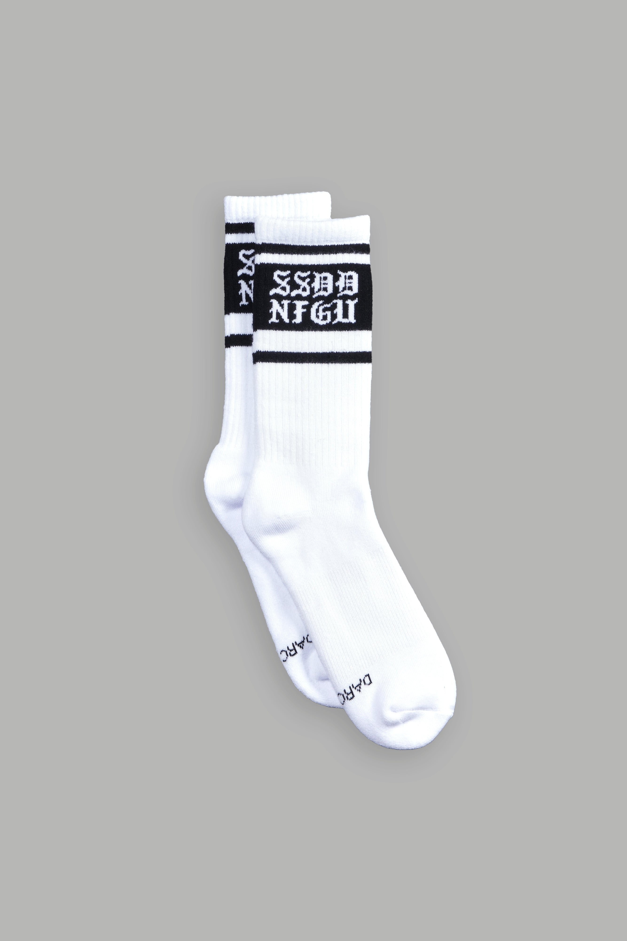 SSDD Classic Socks in White/Black/Black