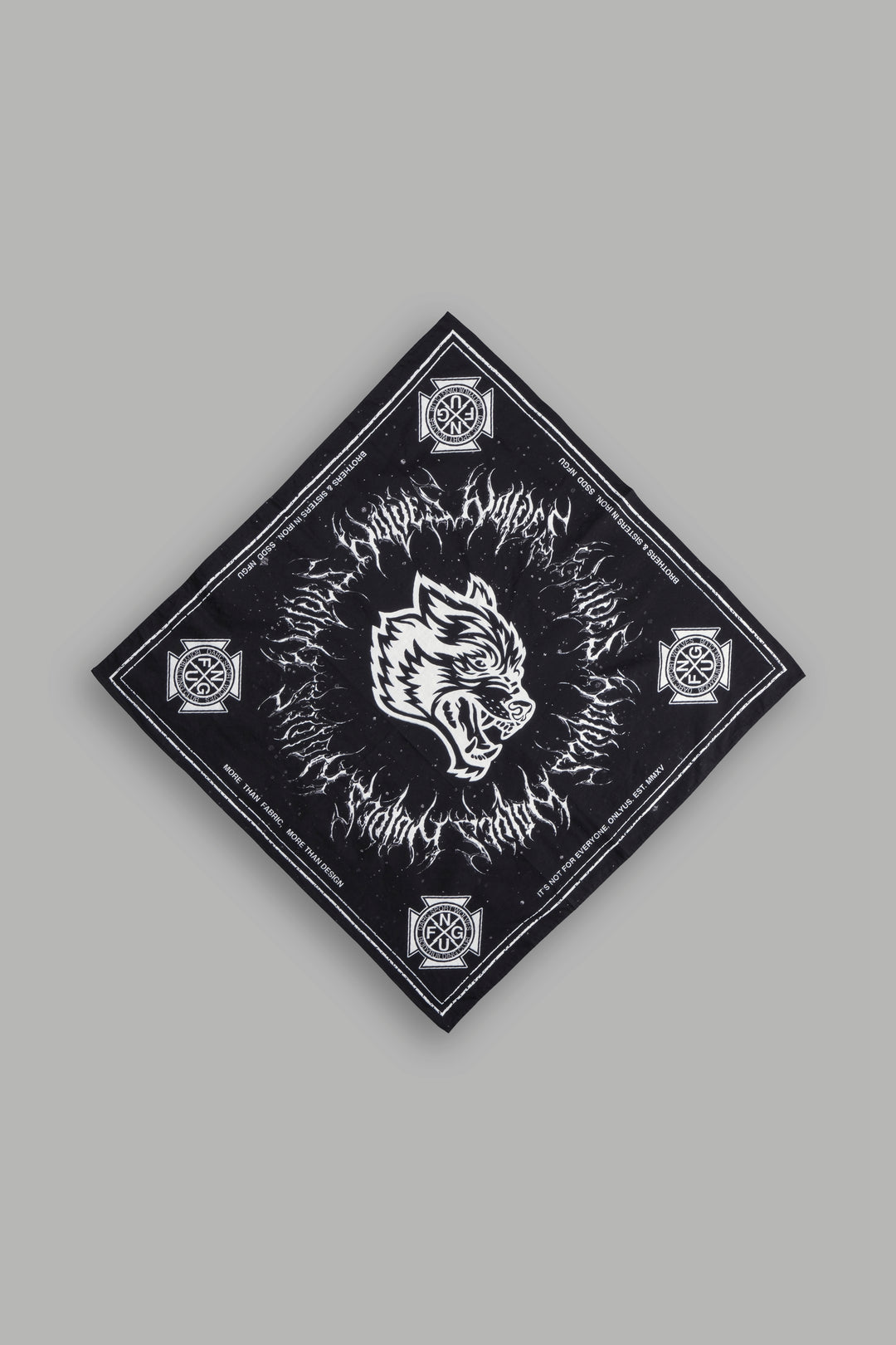 Hesh Forever Bandana in Black