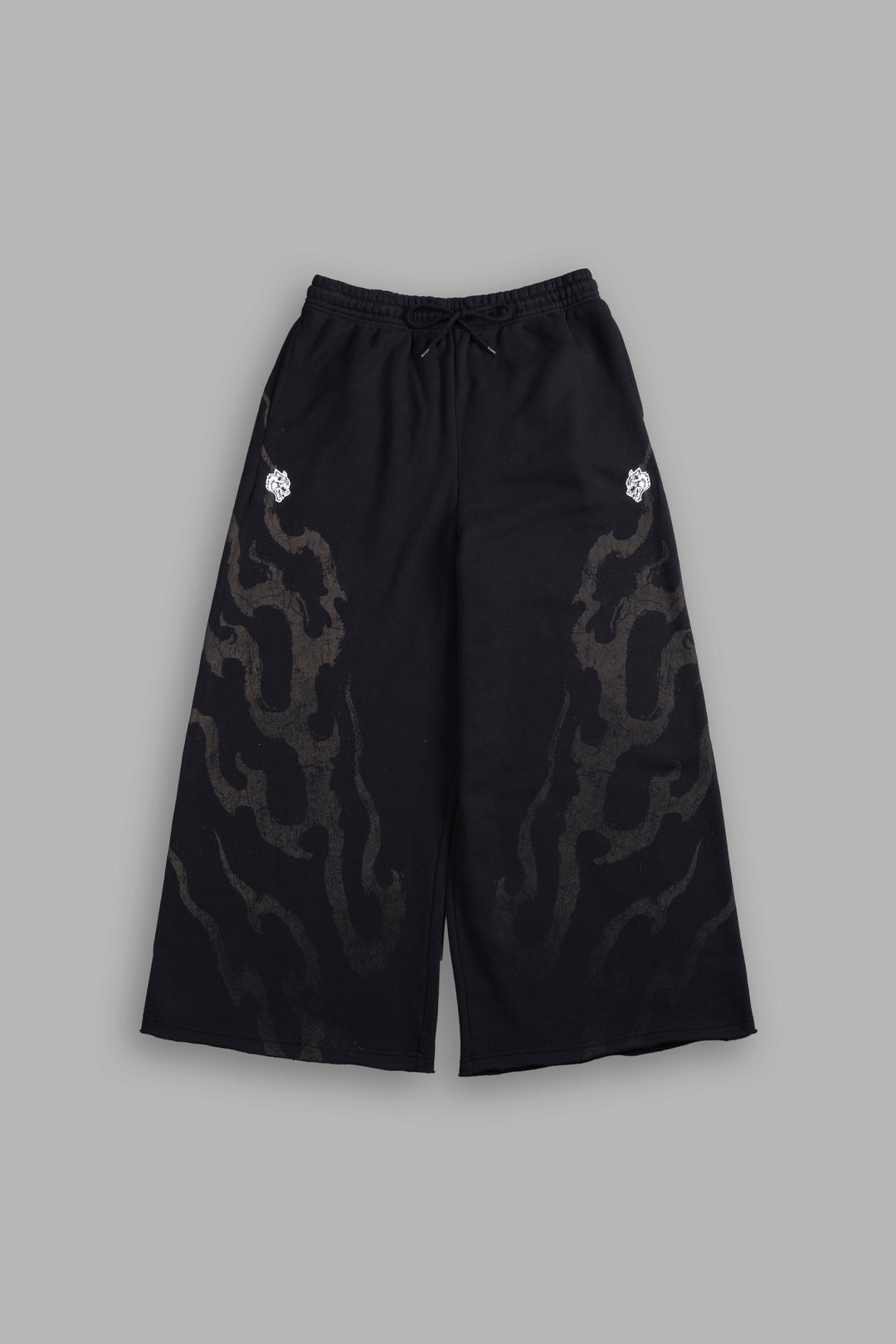 Darc Infernal Oversized Omen Sweat Pants in Black