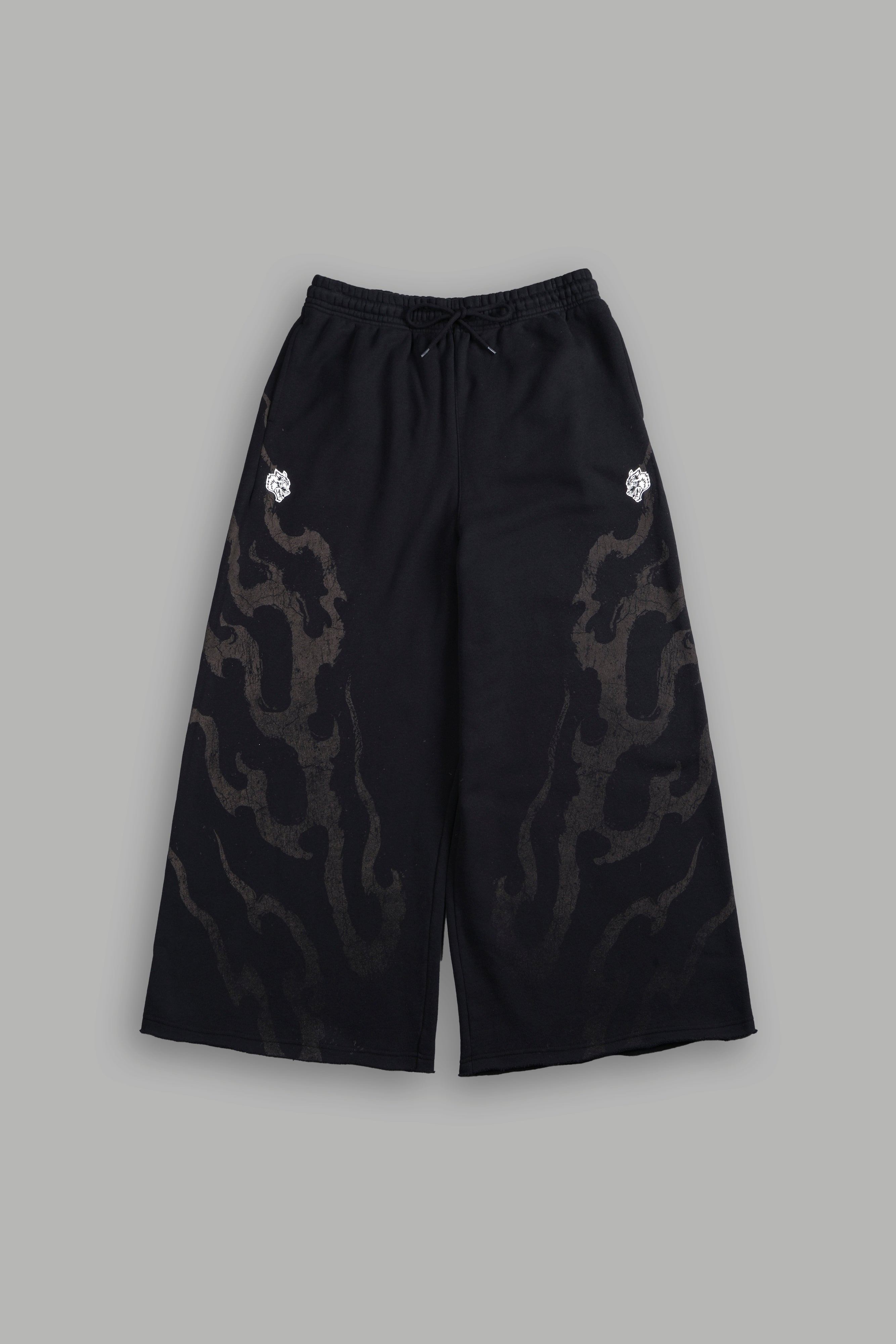 Darc Infernal Oversized Omen Sweat Pants in Black