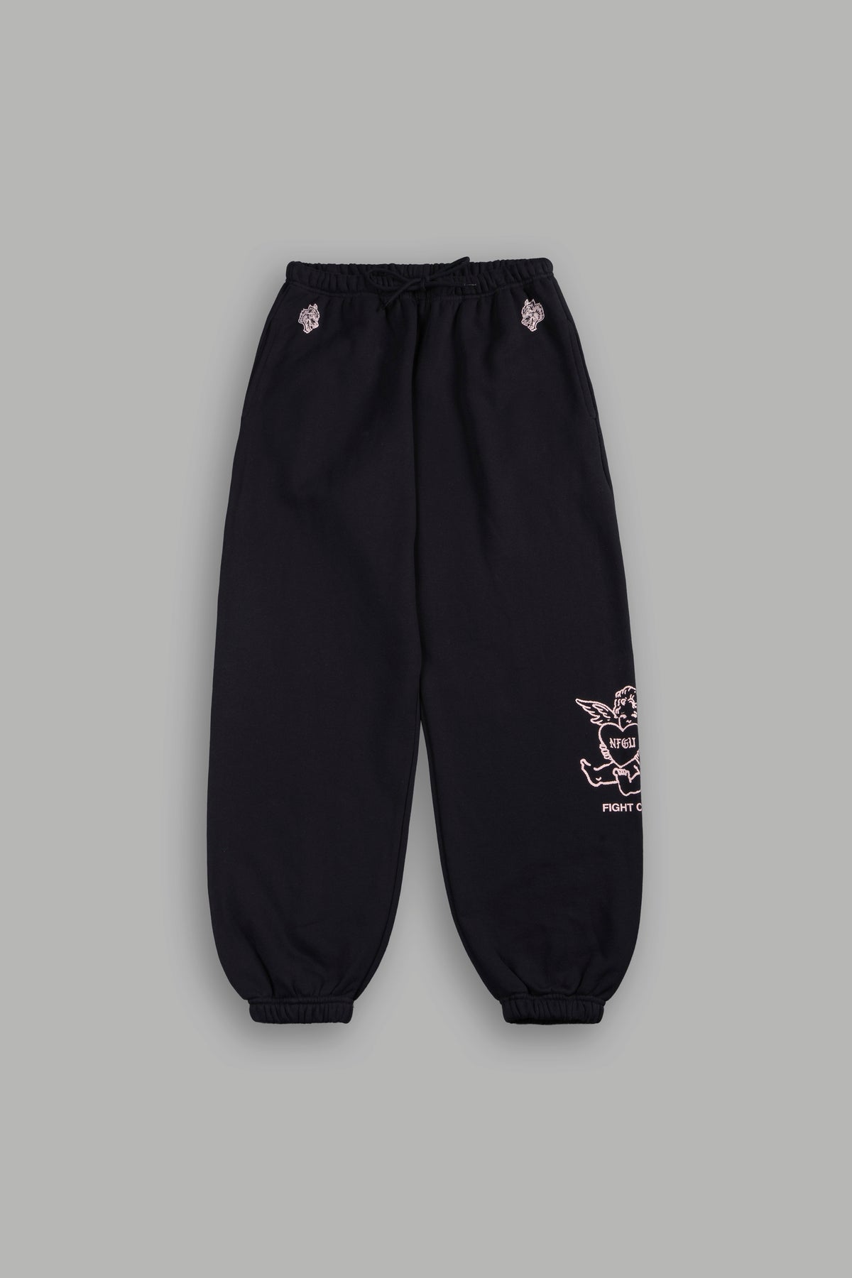 Cherub F Cancer Lightweight Lounger Sweat Pants In Black