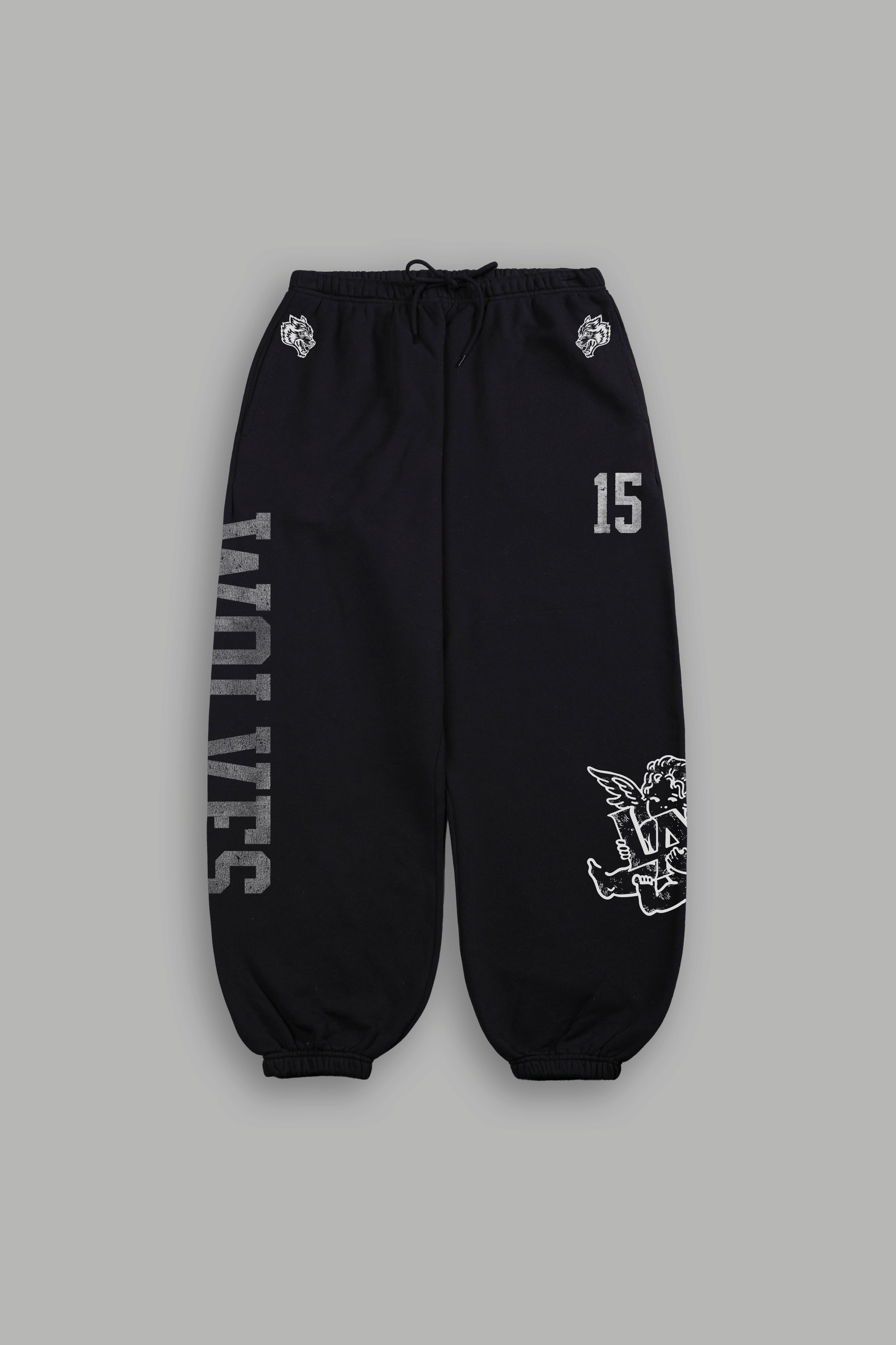 Est Mmxv Lightweight Lounger Sweat Pants in Black
